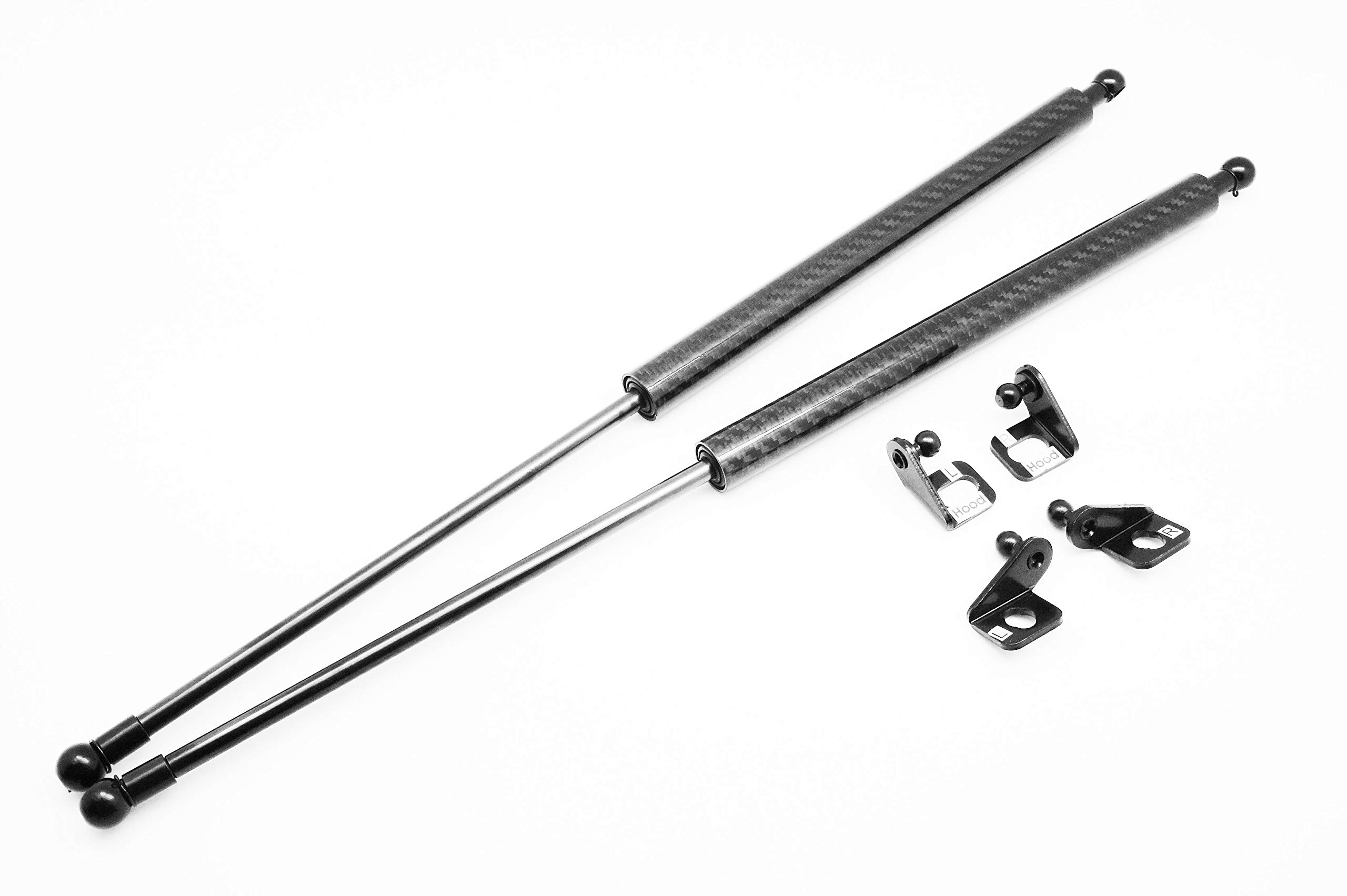 Upgraded Autobahn88 Hood Lift Support Kit for 2015-2024 Mazda MX-5 Miata ND - Carbon Fiber Black with Safety Pedestrian Hinge & Explosion Kit | Easy Installation & Enhanced Performance for Car Enthusiasts