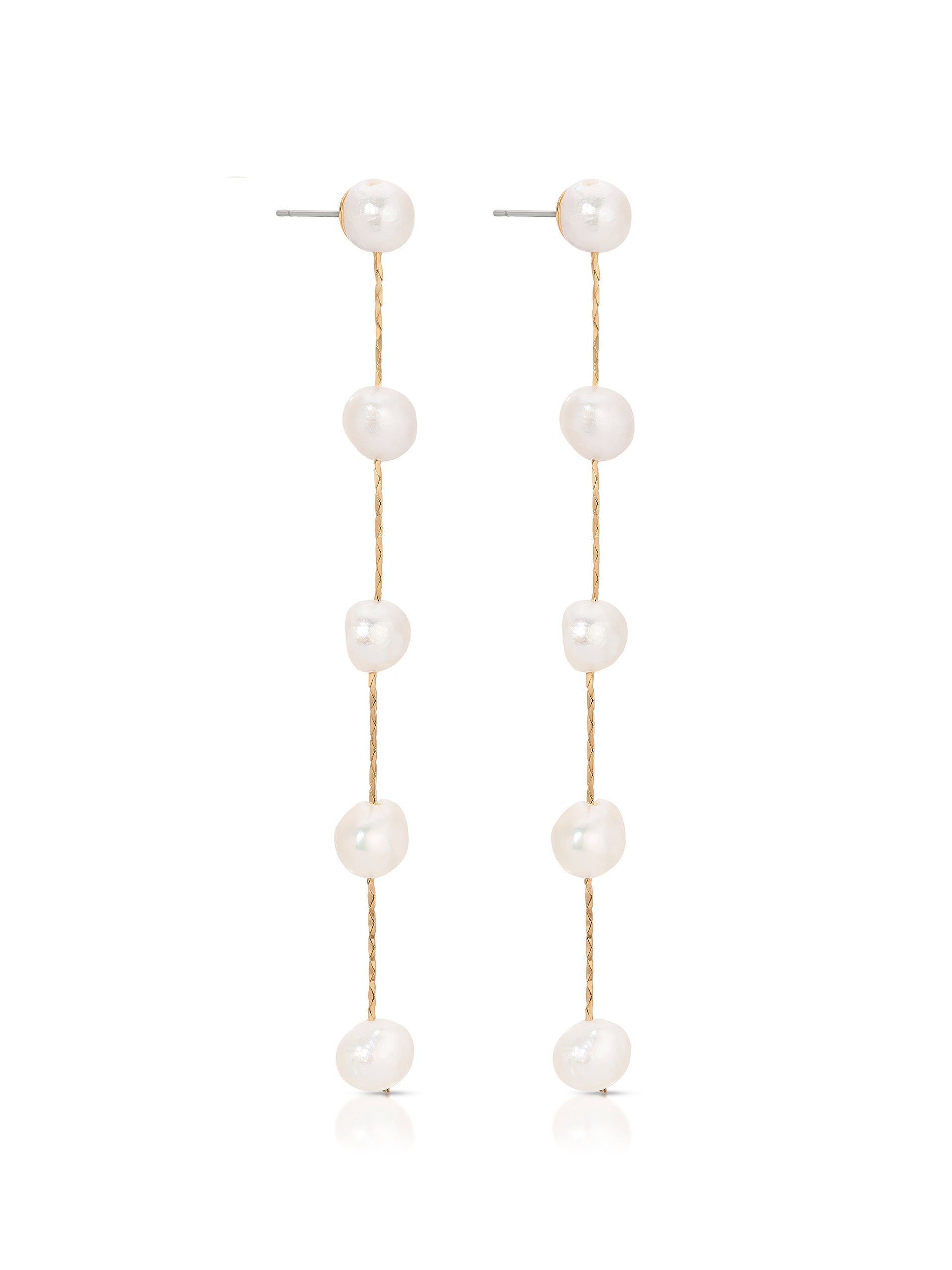Exquisite Pearl Drop Earrings for Women - Elegant Dangling Jewelry for Parties, Weddings & Special Occasions