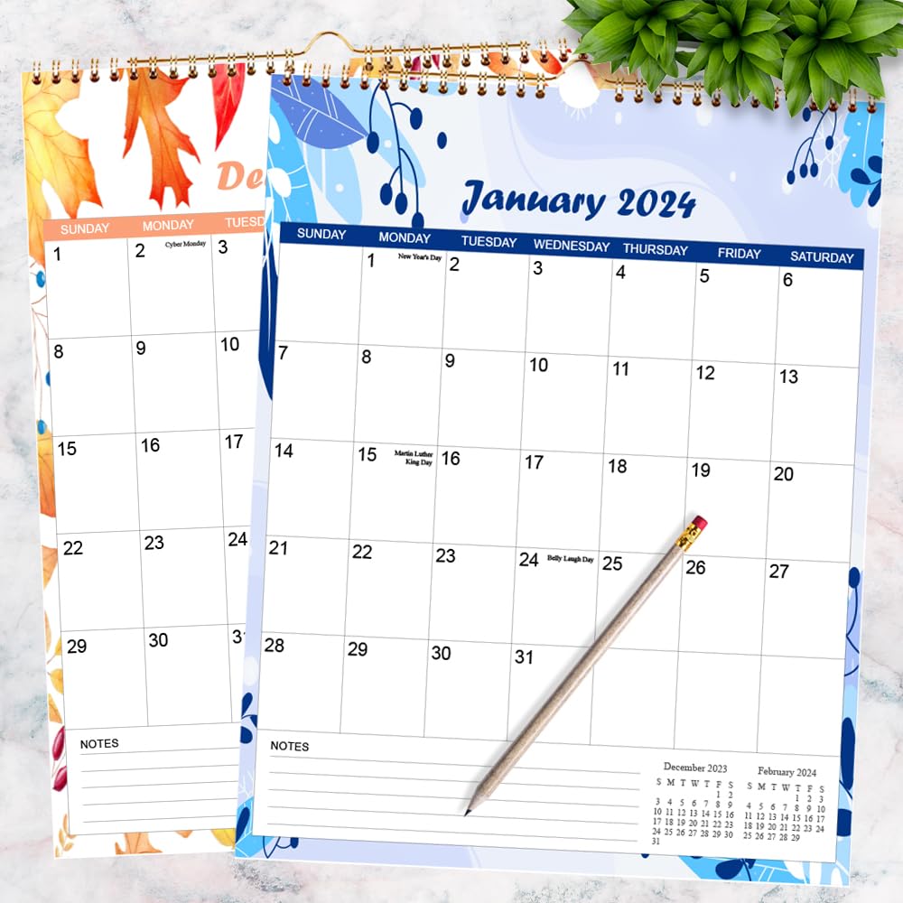 2024-2025 Wall Calendar | 14-Month Planner from May 2024 to June 2025 | Seasonal Designs for Home & Office Organization | 11.5