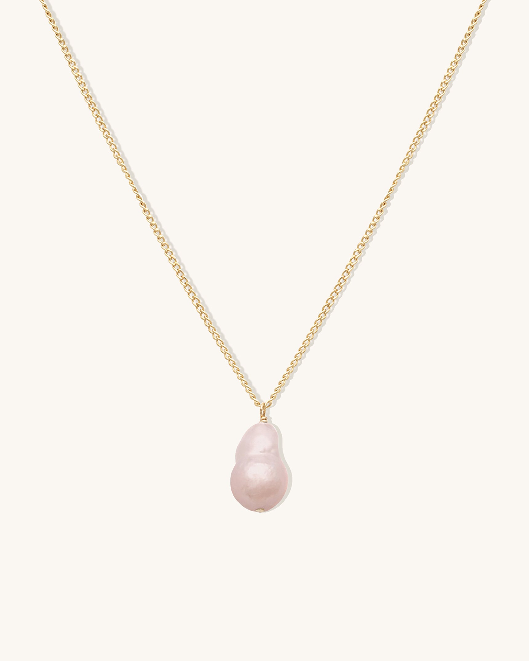 Elegant Baby Baroque Pearl Necklace for Girls - Perfect for Baptism, First Communion & Special Occasions