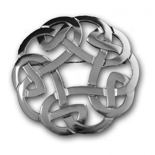 Celtic Knot Plaid Brooch Pin - Vintage Scottish Style Jewelry for Women - Perfect for Tartan Dresses, Kilts & Celtic-Themed Outfits
