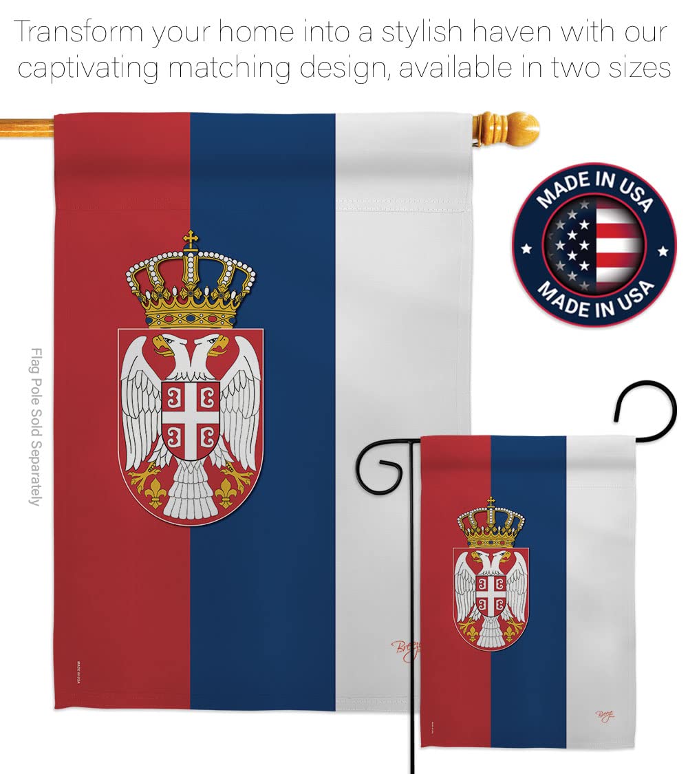 Serbia Nationality Decorative Flag 28