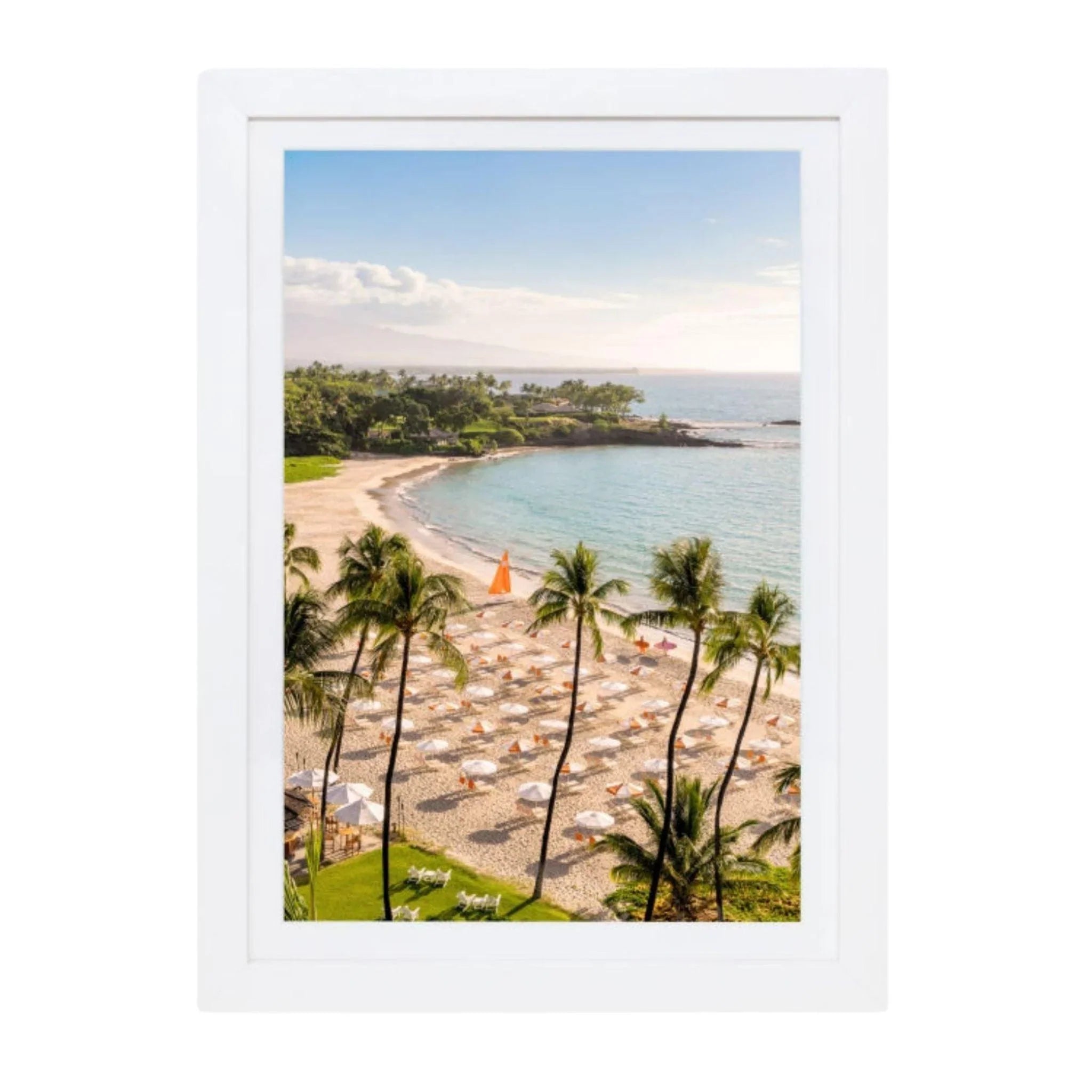 Gray Malin Mauna Kea Mini Framed Print - Beach Wall Art Decor for Living Room, Bedroom & Office | Coastal Landscape Photography | Perfect Gift for Home & Wedding
