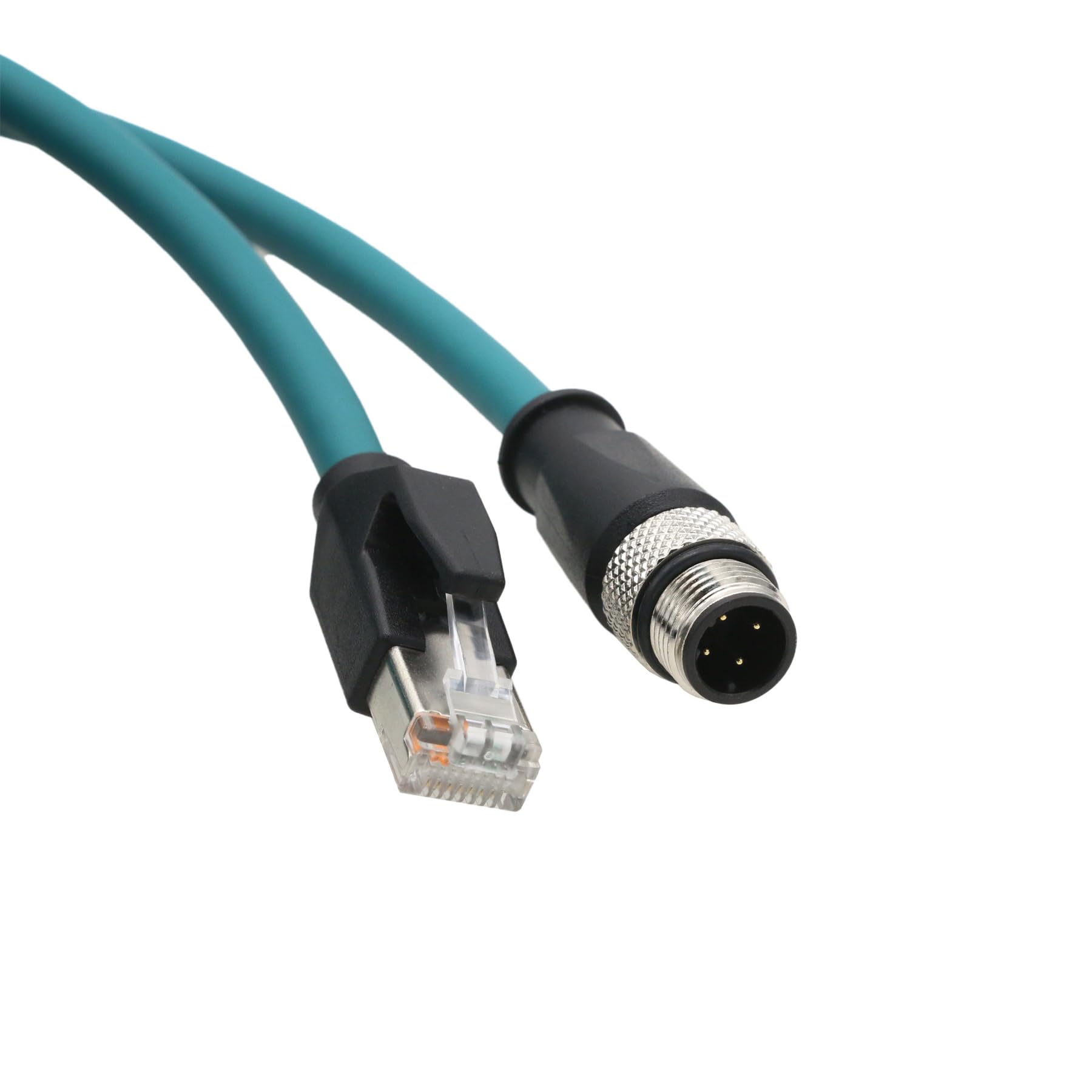**M12 4 Pin D-Coded to RJ45 CAT5e Ethernet Cable - 20m for Datalogic Scanners (Matrix 120, 210N, 300N, 410N, 450, DS2100N, DS2400N, DS5110) & Vision Systems, Profinet Network, Power Sensors, Industrial Cameras - Durable & High-Speed Connectivity**    *(Perfect for factory automation, industrial networking, barcode scanning, and machine vision applications.)*