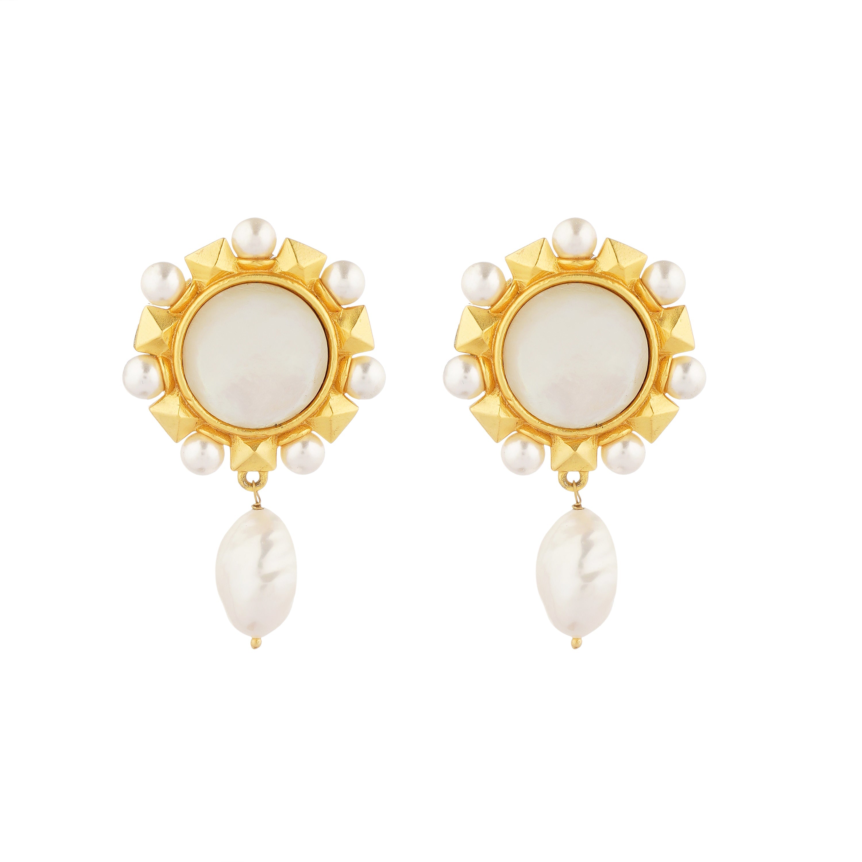 Pearl World Elegant Stud Earrings for Women - Perfect for Weddings, Parties & Everyday Wear