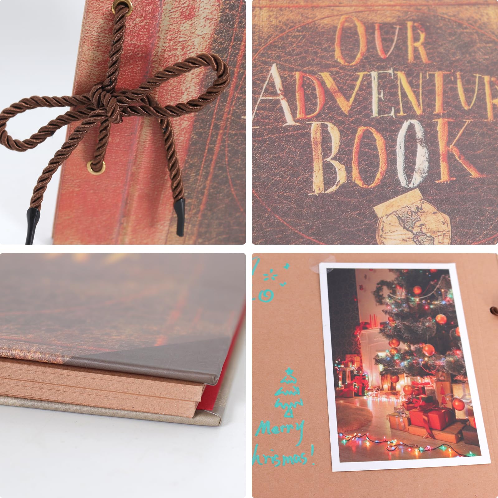 RECUTMS 20-Page Kraft Scrapbook Refill - Blank Brown Paper for Journaling, Sketching & Photo Albums | Perfect for Wedding Gifts, Birthday Memories, Holiday Decor & DIY Arts & Crafts Projects