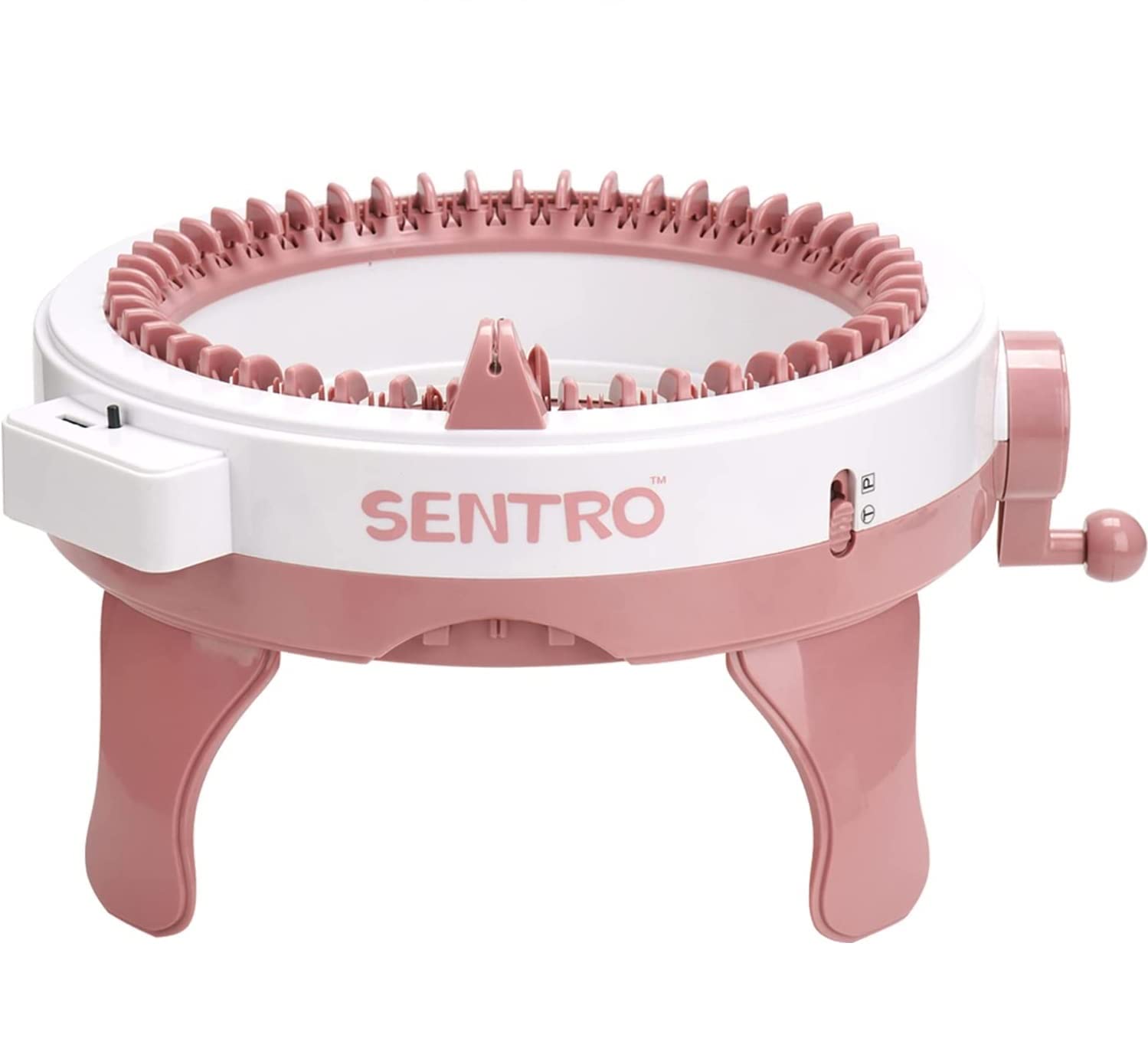 SENTRO 48 Needles Knitting Machine with Row Counter - DIY Knitting Loom for Scarf, Hat, Sock Making - Includes Plain & Tube Weave Conversion Key - Perfect for Home Crafting, Gift Making & Handmade Projects
