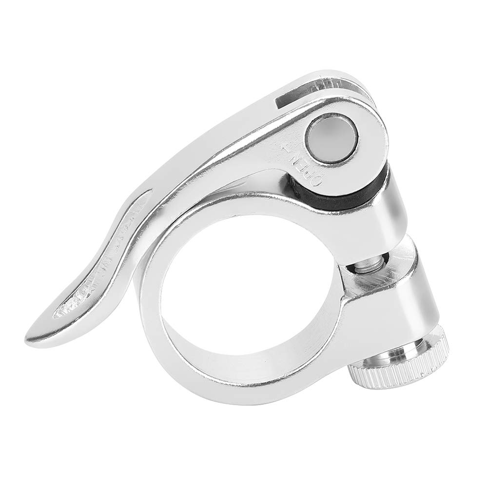 VGEBY1 Quick Release Aluminum Alloy Seat Post Clamp for Road Bikes & Casual Bikes - Secure Bike Seat Adjustment for Commuting & Leisure Cycling