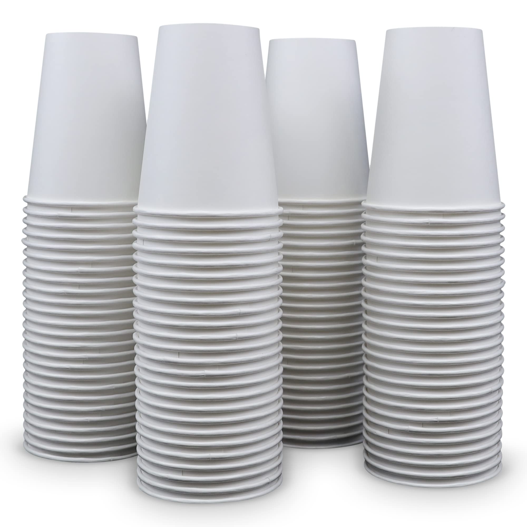 12 oz Disposable Paper Cold Cups for Juice, Soda & Smoothies | 1000 Count Bulk Food-Grade White Cups | Made in USA, Recyclable & Eco-Friendly | Perfect for Restaurants, Cafes, Parties & Outdoor Events