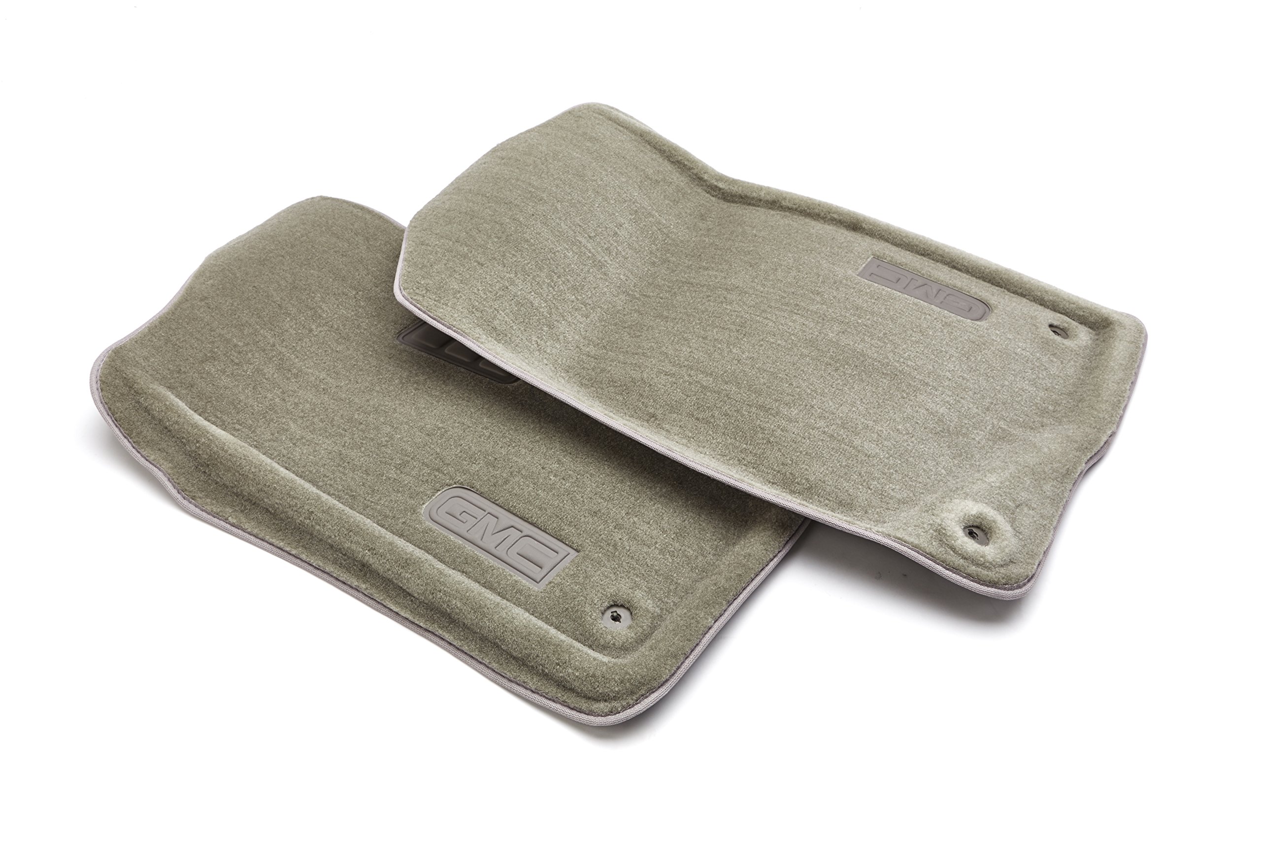 GM 17800404 Titanium Front Carpeted Floor Mats with C Logo - Premium Car Floor Mats for Chevrolet, GMC, Cadillac | Perfect for Sedans, SUVs & Trucks