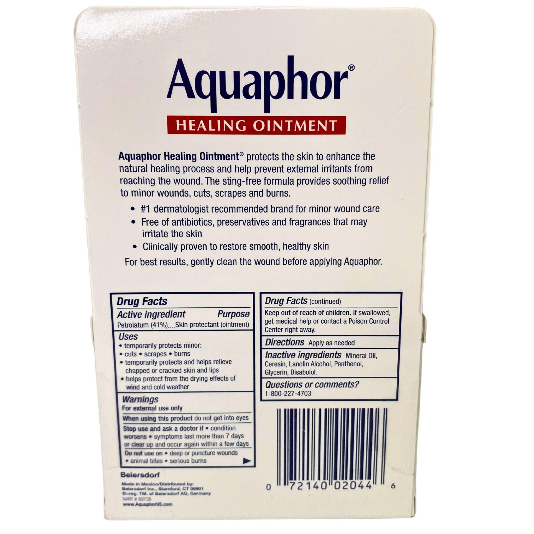 Aquaphor Healing Ointment Advanced Therapy - 2 Pack (35 oz Each) - 72 Pieces Total - Moisturizing Skin Repair for Dry, Cracked Hands & Feet - Perfect for Winter Care & First Aid Kits