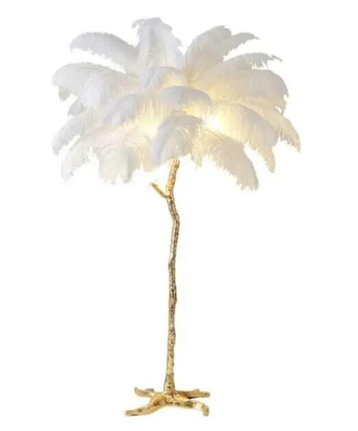 Talissa Feather Floor Lamp - Elegant Modern Standing Light for Living Room, Bedroom & Office Decor | Soft Ambient Lighting for Cozy Home Atmosphere