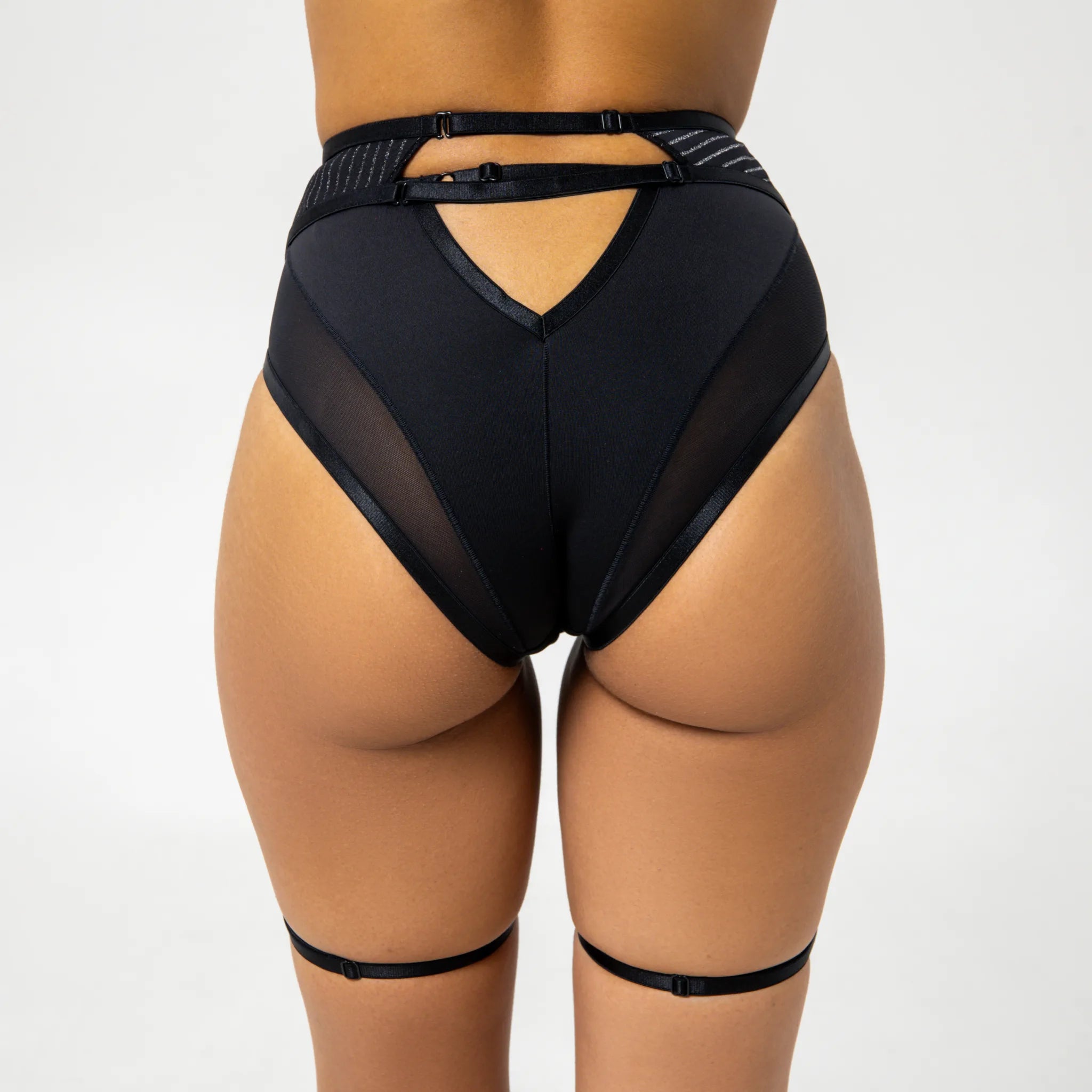 Black Diamond Garter Belt - Sexy Lingerie for Women, Bridal & Boudoir Photography, Special Occasions & Romantic Nights