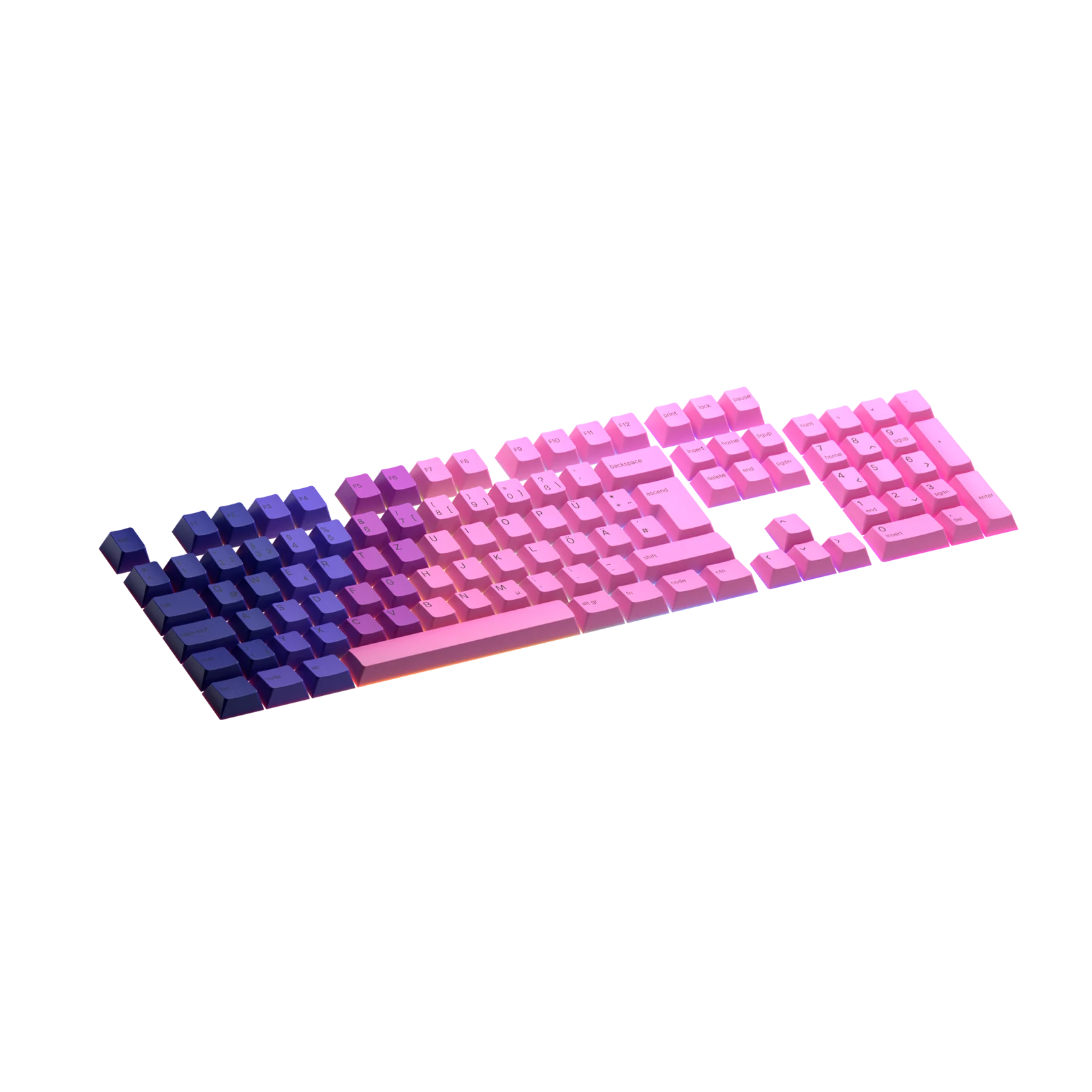 Nebula DE Keycaps for Mechanical Keyboards - Custom Gaming & Typing Keycaps for PC, Mac, Laptop (Perfect for Gamers, Programmers & Enthusiasts)