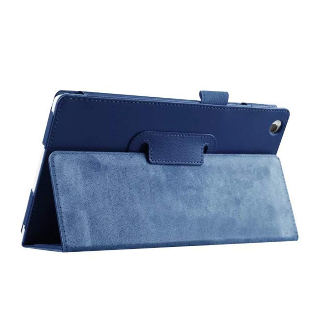 Premium Slim PU Leather Folio Case for Sony Xperia Z4 Tablet 10.1 Inch - 2-Folding Stand Cover with Auto Sleep/Wake Feature (Blue) - Perfect for Work, Travel & Home Entertainment
