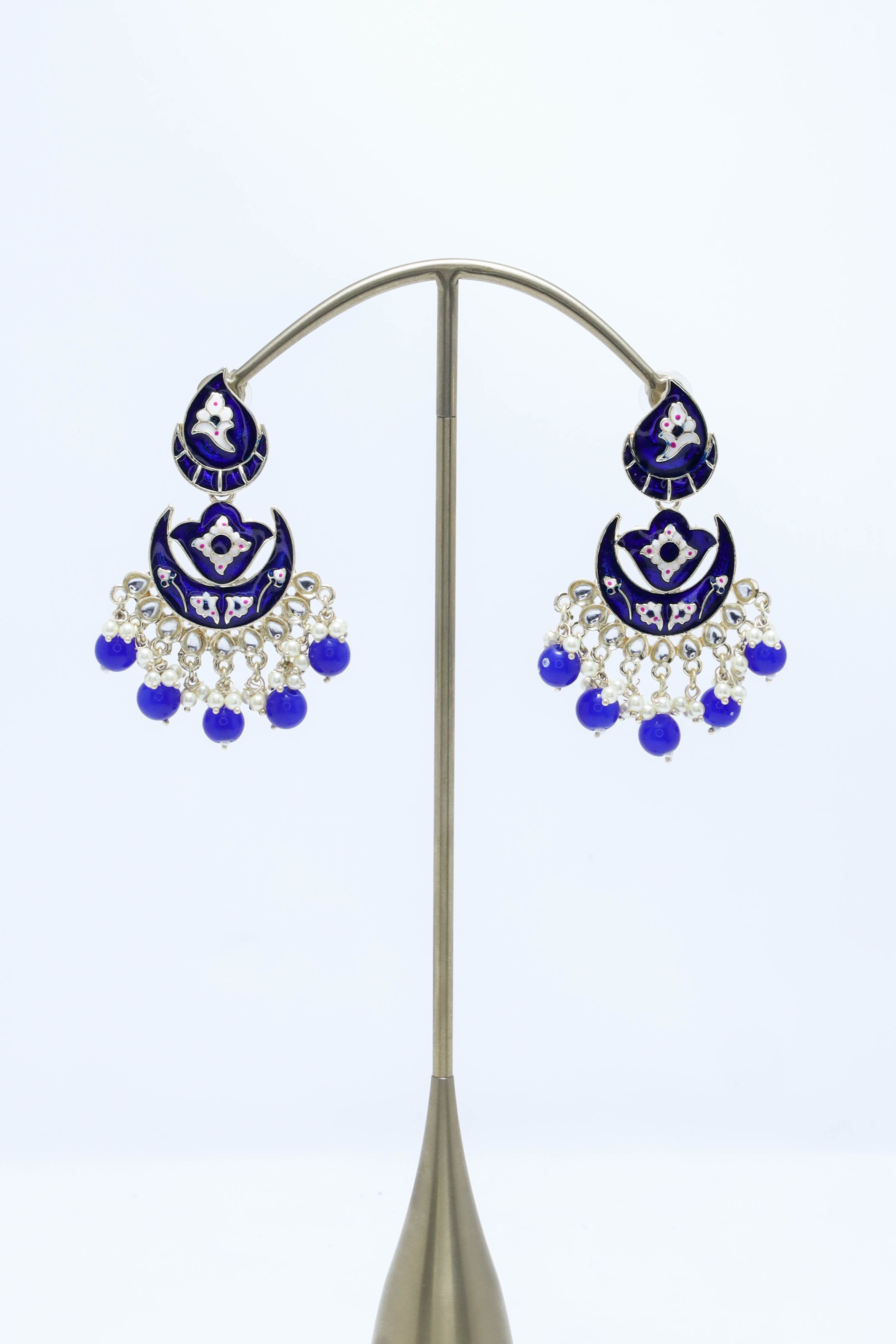 Exquisite AVANI MEENAKARI EARRINGS - Handcrafted Indian Jewelry for Women | Traditional Ethnic Boho Accessories | Perfect for Weddings, Parties & Festive Occasions