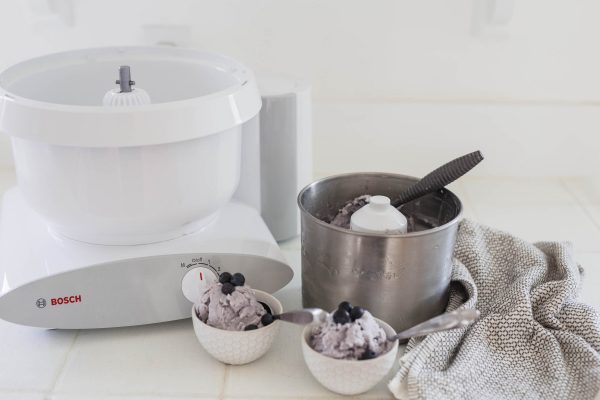 Bosch Automatic Ice Cream Maker Machine - 1.5 Quart Frozen Yogurt & Gelato Maker with Easy Operation - Perfect for Home, Parties & Dessert Lovers