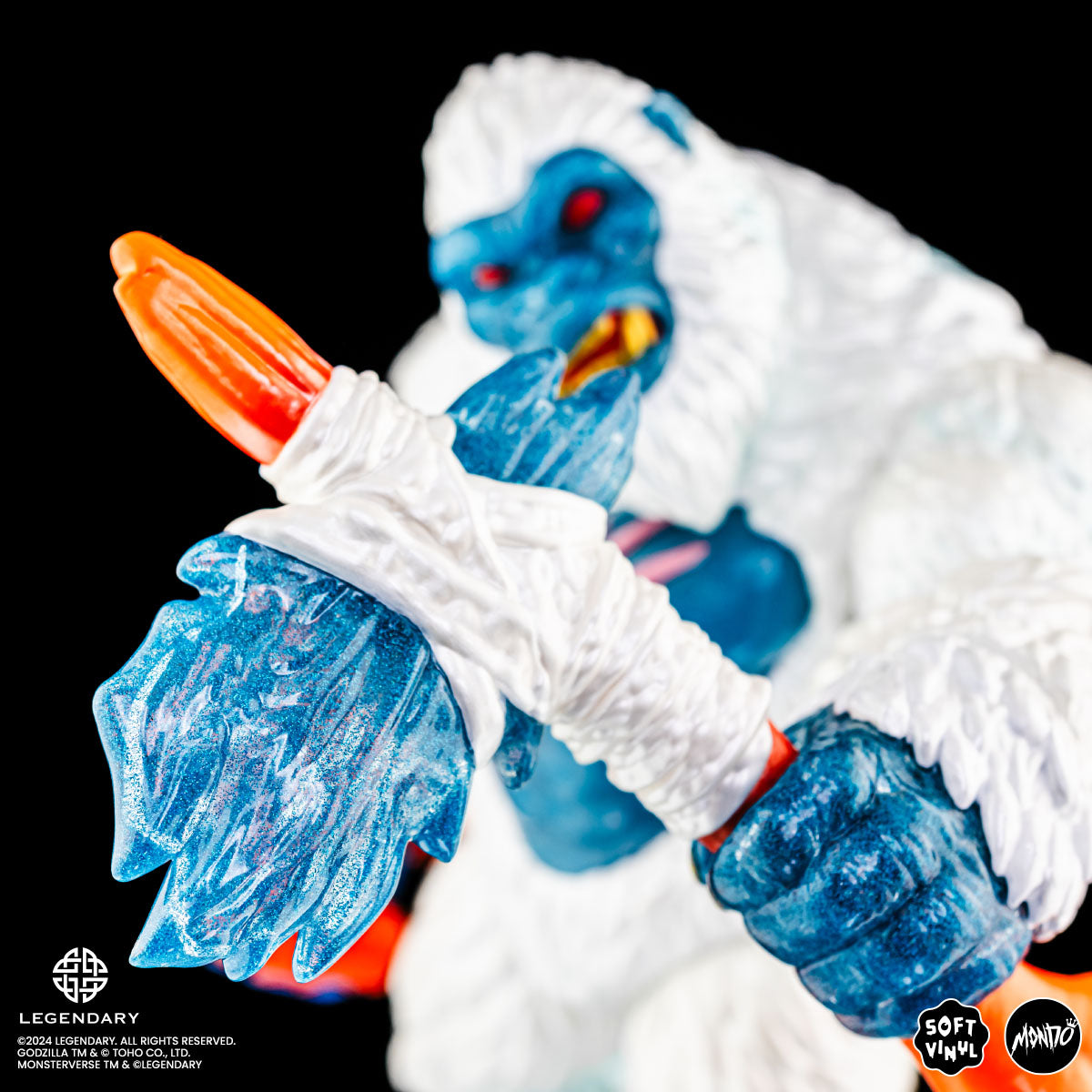 Godzilla x Kong: The New Empire Kong Soft Vinyl Figure - Primal Frost Variant Collectible Toy for Movie Fans & Pop Culture Enthusiasts | Perfect for Display, Gifts, and Anime Collections