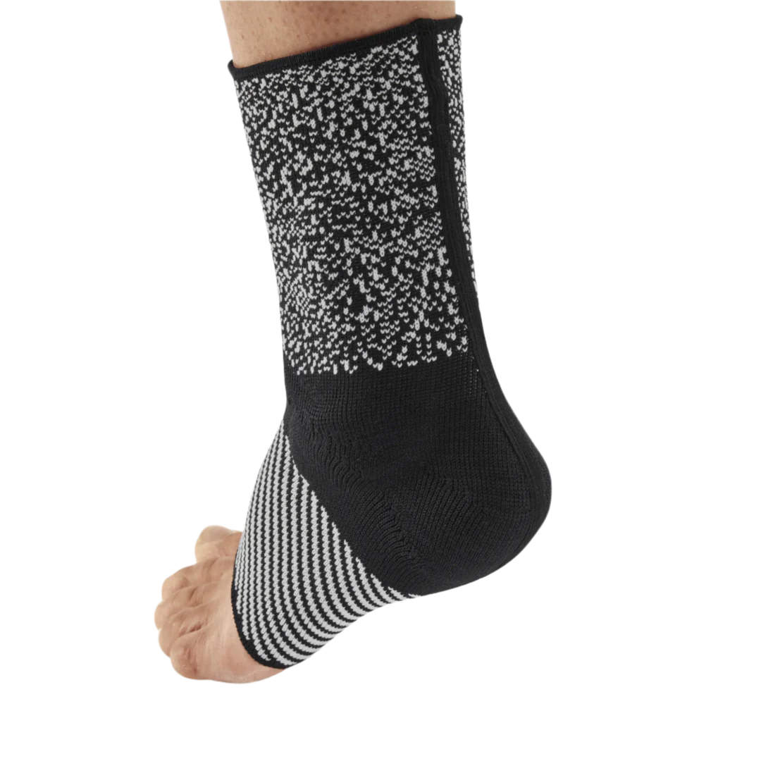 CEP Unisex Max Support Ankle Sleeve - Black/White - Compression Brace for Running, Basketball & Injury Recovery