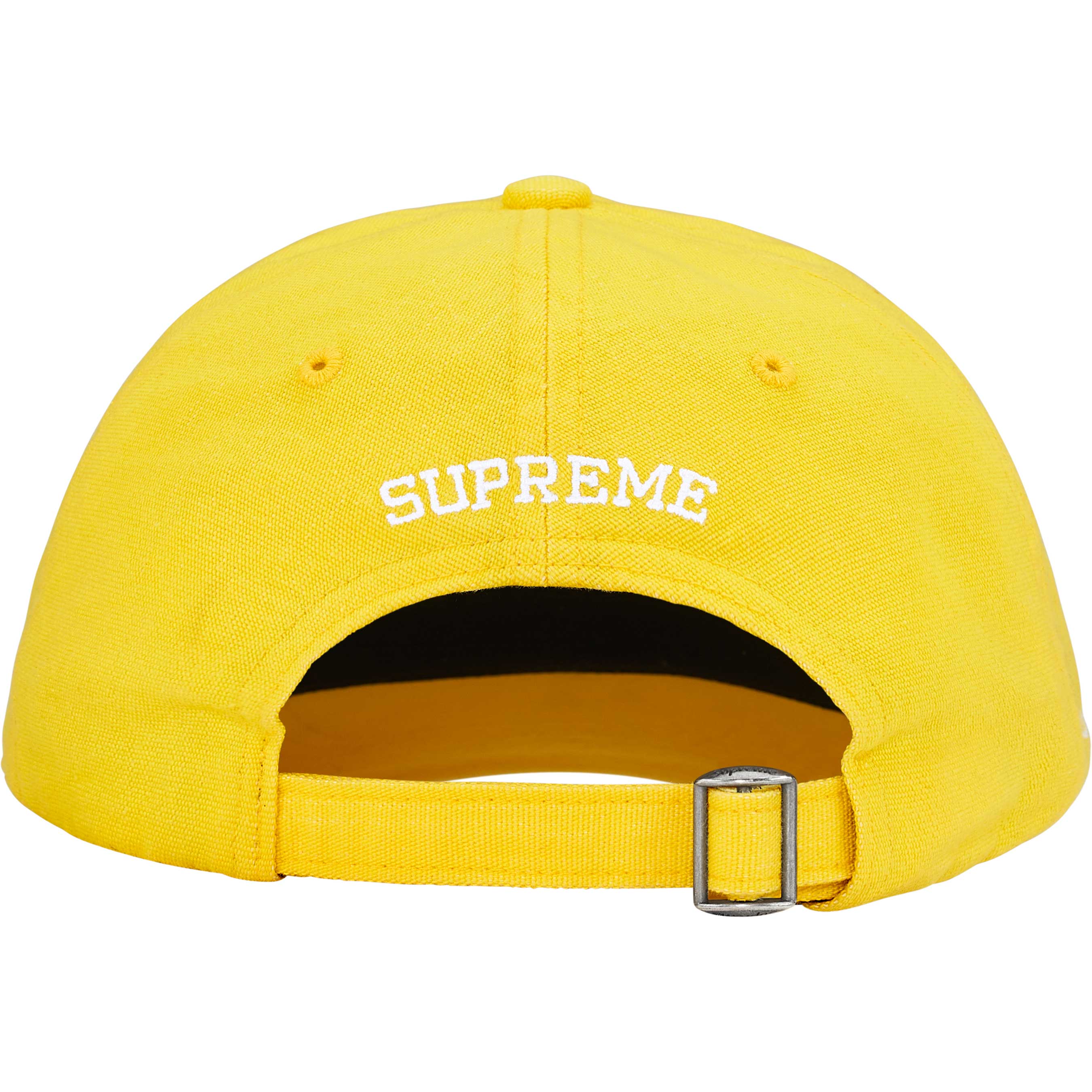 Supreme Cordura® Denim S Logo 6-Panel Cap - Yellow Baseball Hat for Men & Women | Streetwear Fashion, Urban Style, Casual Wear