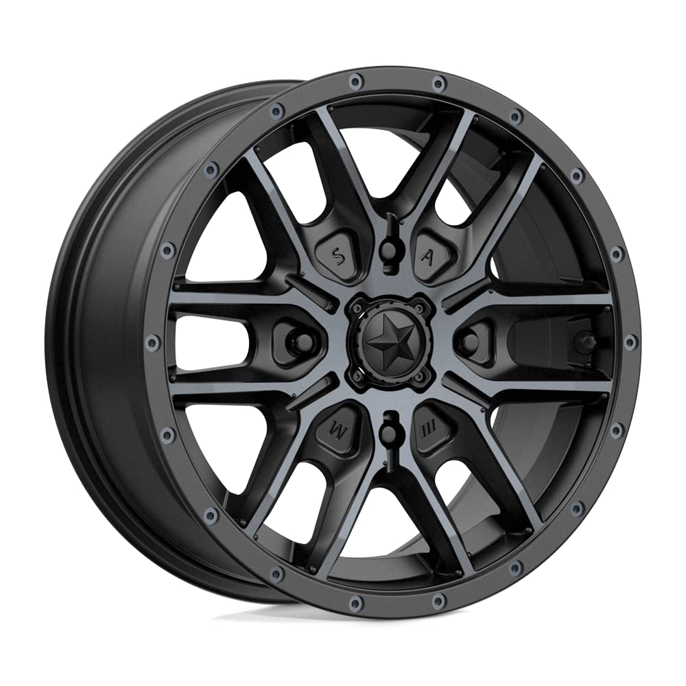 MA43 15x7 4x110 Satin Black TTCC 38mm Offset Wheel - Single Wheel for Performance Cars & Off-Road Vehicles | Perfect for Racing, Drifting & Custom Builds