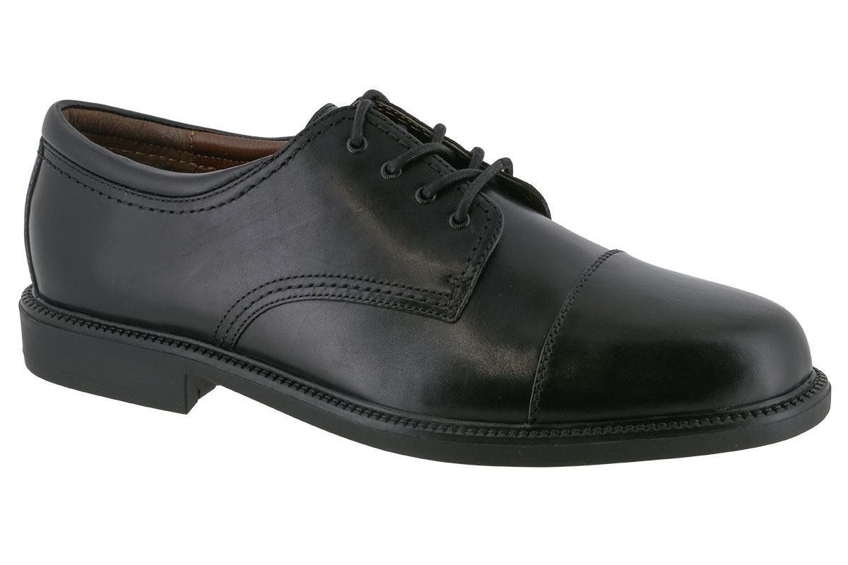 Dockers Gordon Cap Toe Oxford Dress Shoes for Men - Classic Black Leather Business Formal Shoes for Office, Wedding & Professional Occasions