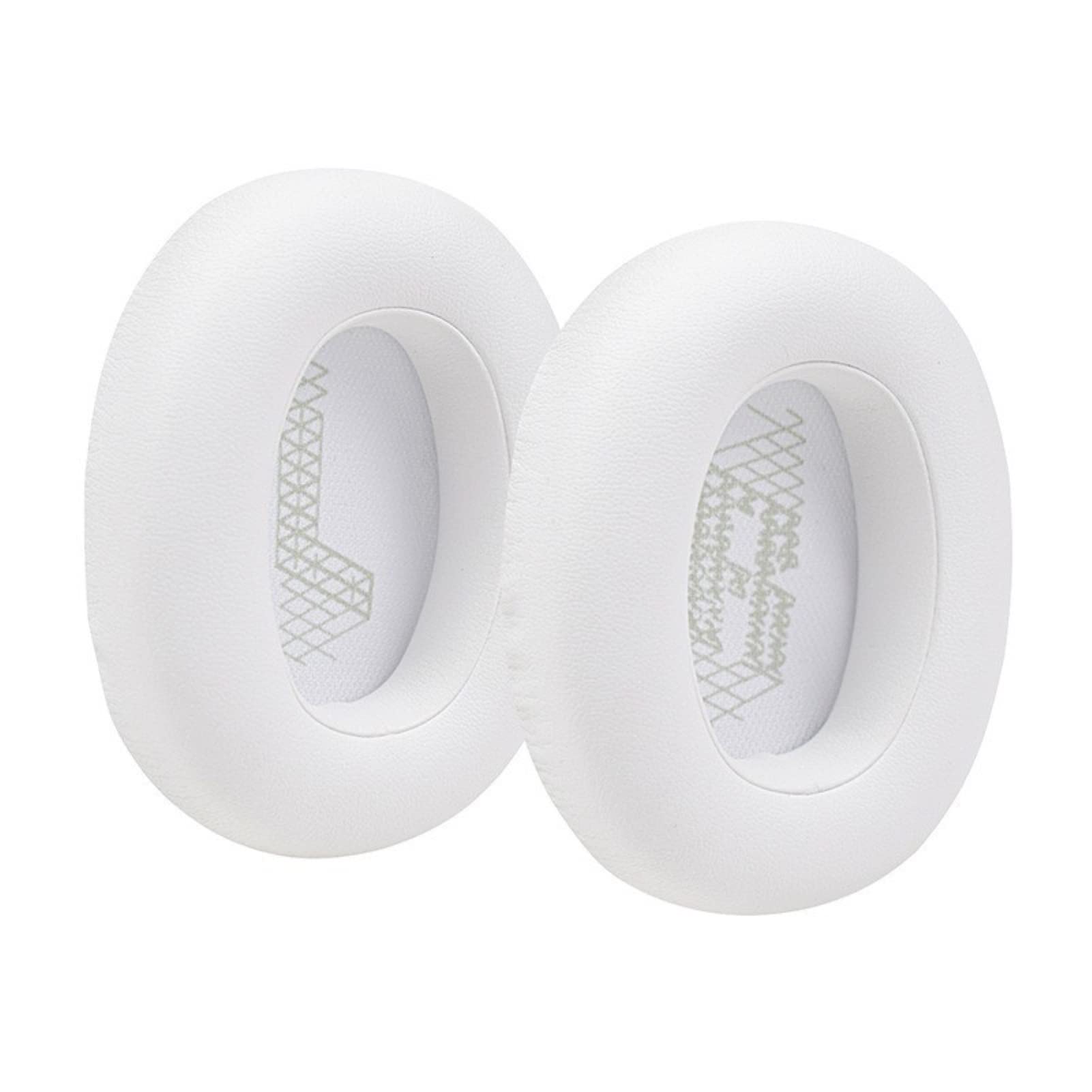 HEVIRGO Ultra Soft Protein Faux Leather Ear Pads - Premium White Replacement Ear Cushions for Headphones (Perfect for Gaming, Music & Office Use)