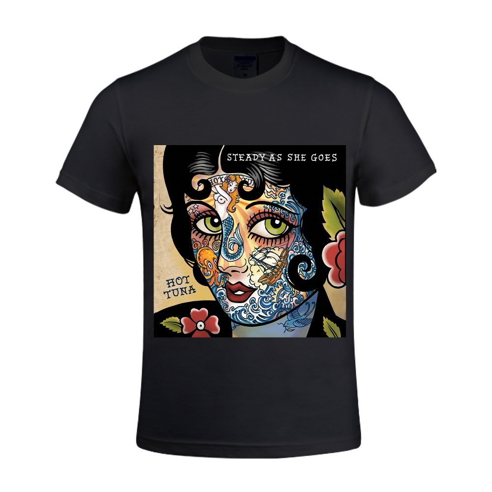 Vintage Hot Tuna Steady As She Goes Men's T-Shirt - Classic Round Neck Cotton Tee for Casual Wear, Street Style & Music Festivals
