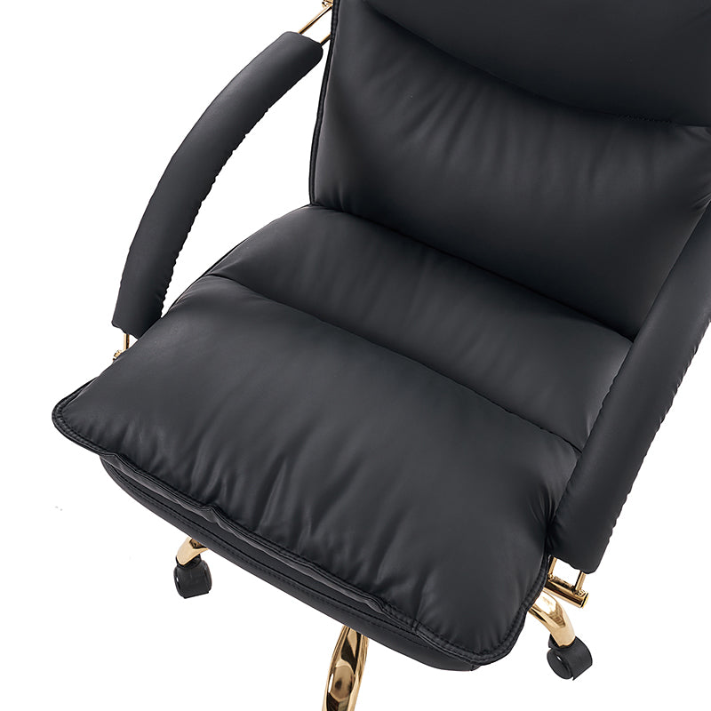 Waterproof PU Leather 360-Degree Swivel Office Chair - Ergonomic Desk Chair for Home & Office Workspace - Perfect for Long Hours of Sitting, Gaming, and Conference Rooms