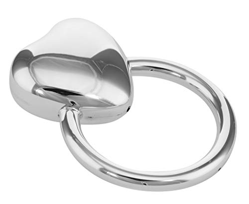 Italian Silver Baby Rattle Ring with Large Heart Charm - Perfect for Newborn Gifts & Christening Presents