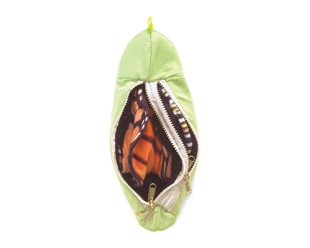 Folkmanis Monarch Butterfly Life Cycle Puppet - Interactive Educational Toy for Kids, Perfect for Storytelling, Classroom Teaching & Nature Exploration