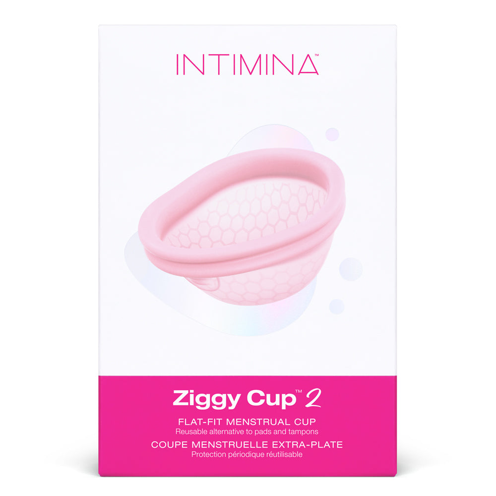 Intimina Ziggy Cup 2 Flat Fit Reusable Menstrual Disc - Size A | Leak-Proof Period Protection for Active Women | Perfect for Yoga, Swimming & Sports