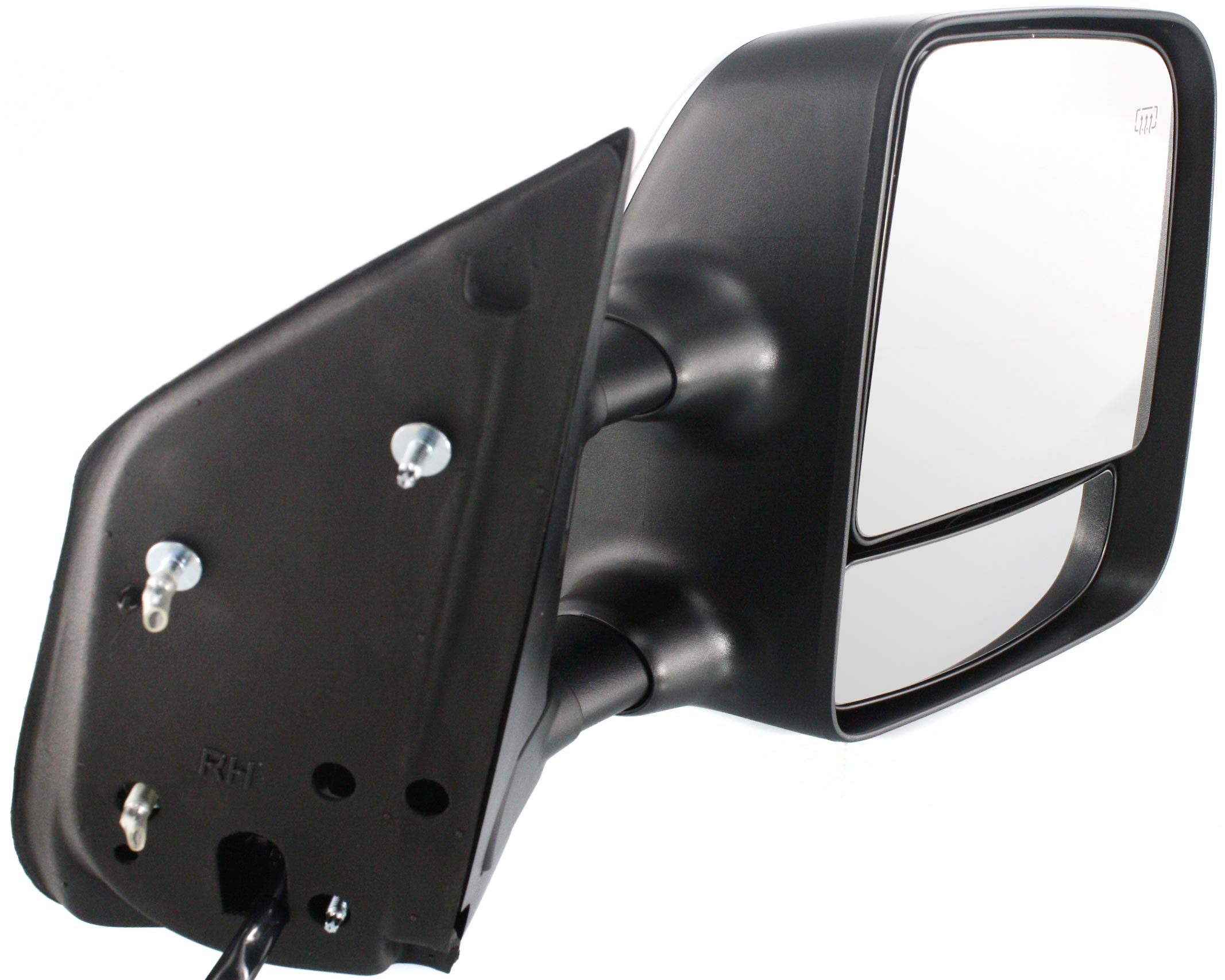 2004-2015 Nissan Titan Passenger Side Heated Power Towing Mirror with Blind Spot Glass - Perfect for Towing, Parking & Enhanced Safety