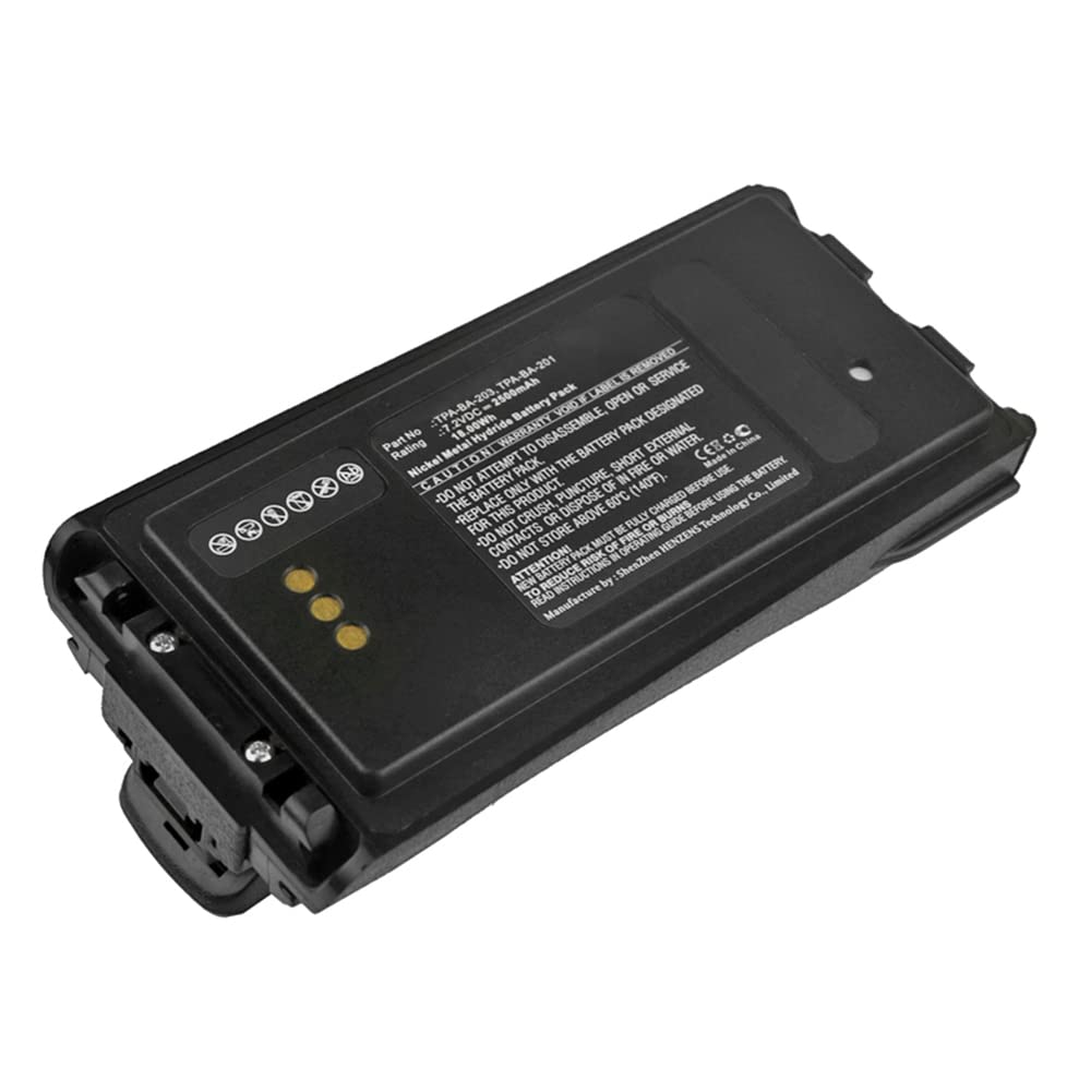 Synergy Digital 2-Way Radio Battery - Ni-MH 7.2V 2500mAh Replacement for Tait TPA-BA-201 | Long-Lasting Power for Walkie Talkies | Ideal for Security, Construction & Outdoor Adventures