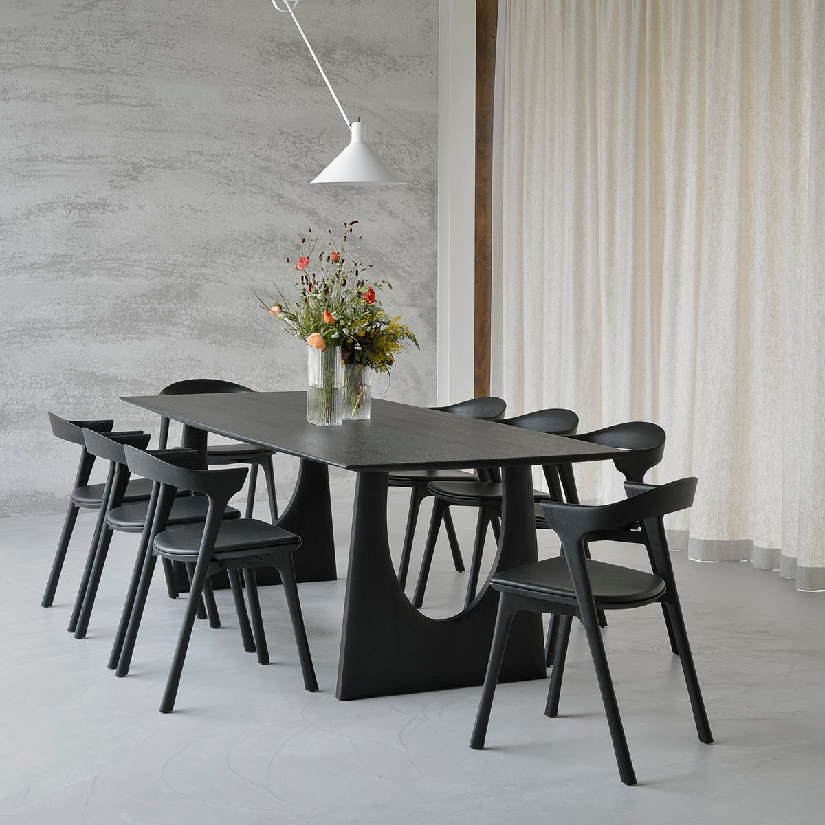 Modern Geometric Dining Table - Stylish & Durable for Kitchen, Dining Room, or Office - Perfect for Family Meals & Entertaining Guests