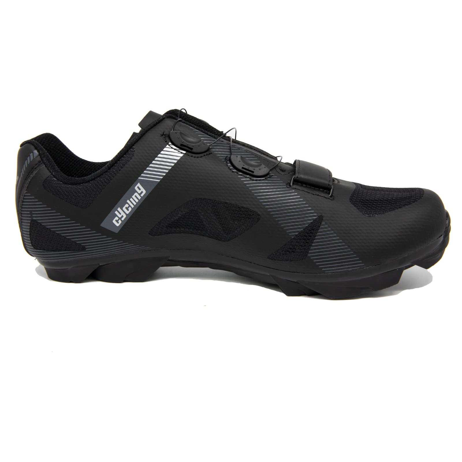 Premium Men's Mountain Bike Cycling Shoes with Cleats - Lightweight & Durable White Spin Shoes for Road & Trail Riding | Ideal for Indoor Cycling & Outdoor Adventures