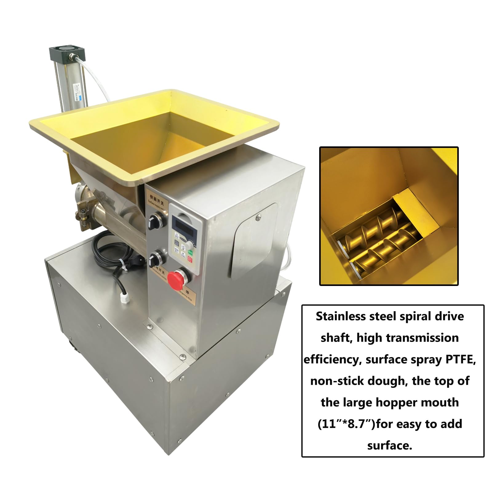 Electric Dough Divider Rounder Machine - Hydraulic Dough Ball Cutter (0.03oz-17.6oz) for Bakery & Pizza Dough | Commercial Bakery Equipment 110V | Perfect for Pizzerias, Bakeries & Home Baking