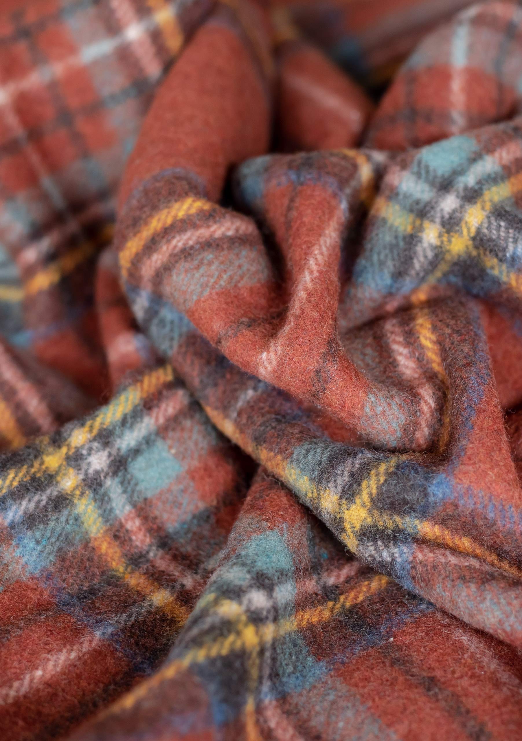 The Tartan Blanket Co. Recycled Wool Knee Blanket - Stewart Royal Antique Tartan (28