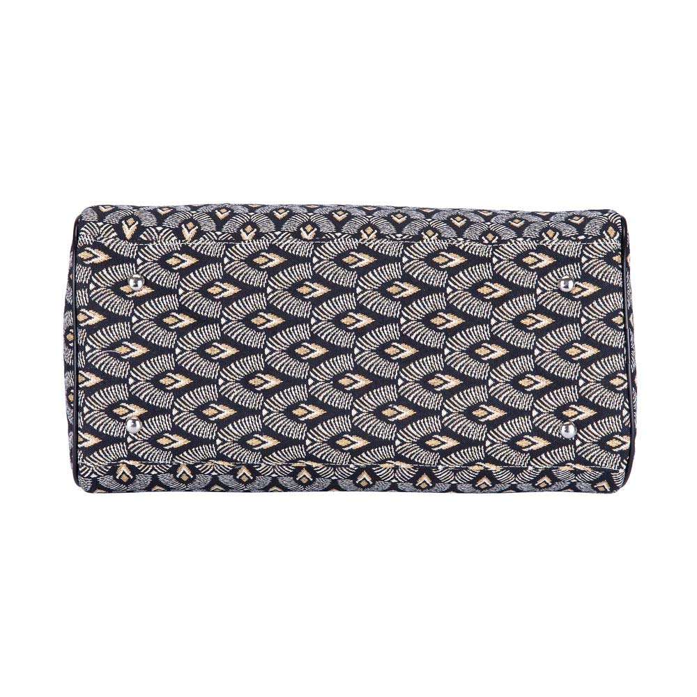 Signare Tapestry Duffle Bag - Women's Overnight & Weekend Travel Bag with Luxor Art Deco Design (TRAV-LUXOR) - Perfect for Gym, Beach Trips & Short Getaways