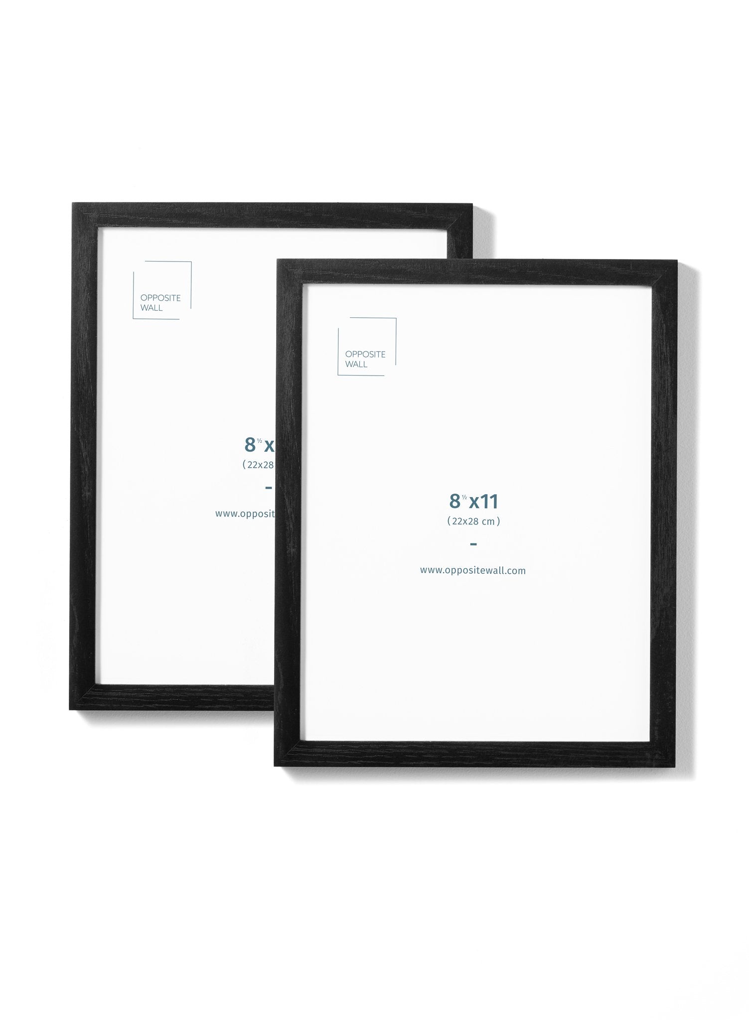 Premium Black Oak Picture Frames (2 Pack) - 8.5x11 Inches | 22x28 cm - Perfect for Home Decor, Office Display & Photo Gifts