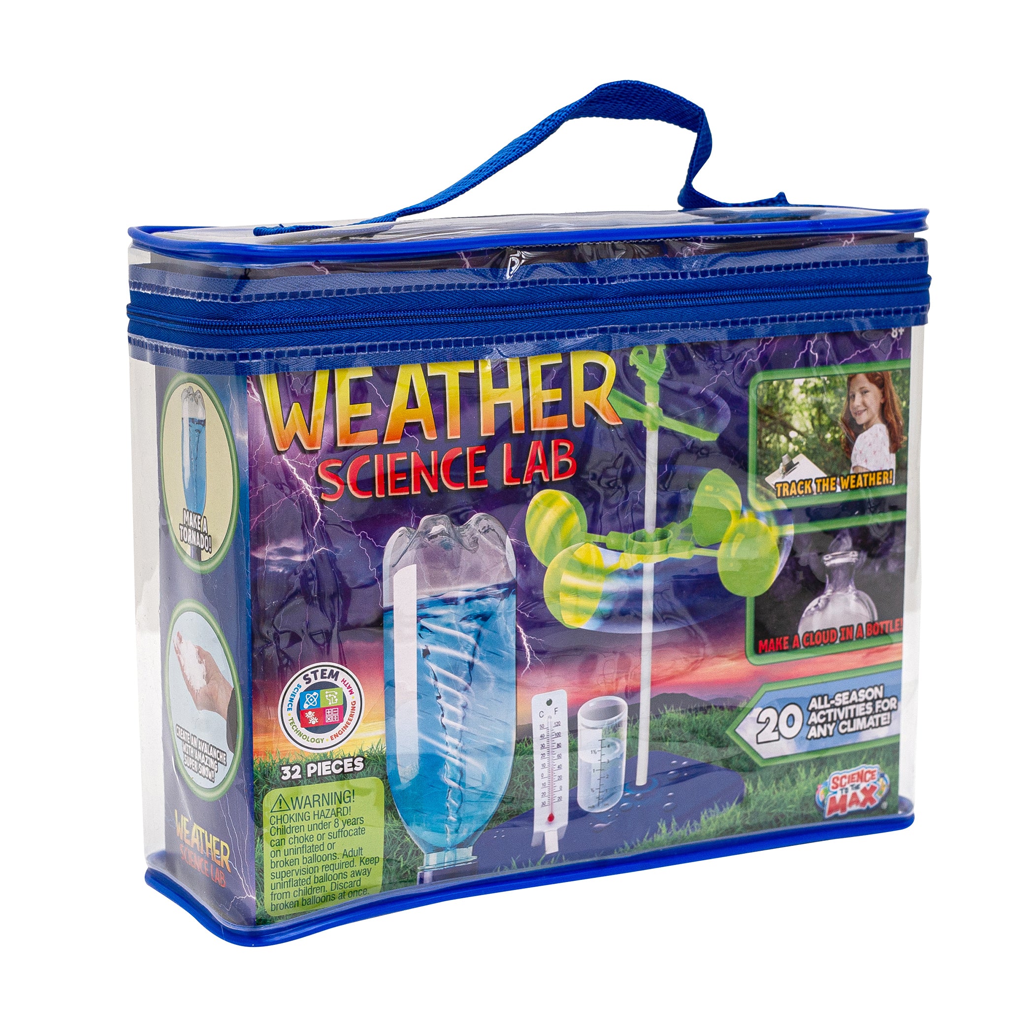 BE AMAZING! TOYS Weather Science Lab Kit - STEM Educational Meteorology Experiment Set for Kids, Explore Climate & Atmospheric Phenomena - Perfect for Classroom Learning & Homeschool Science Projects