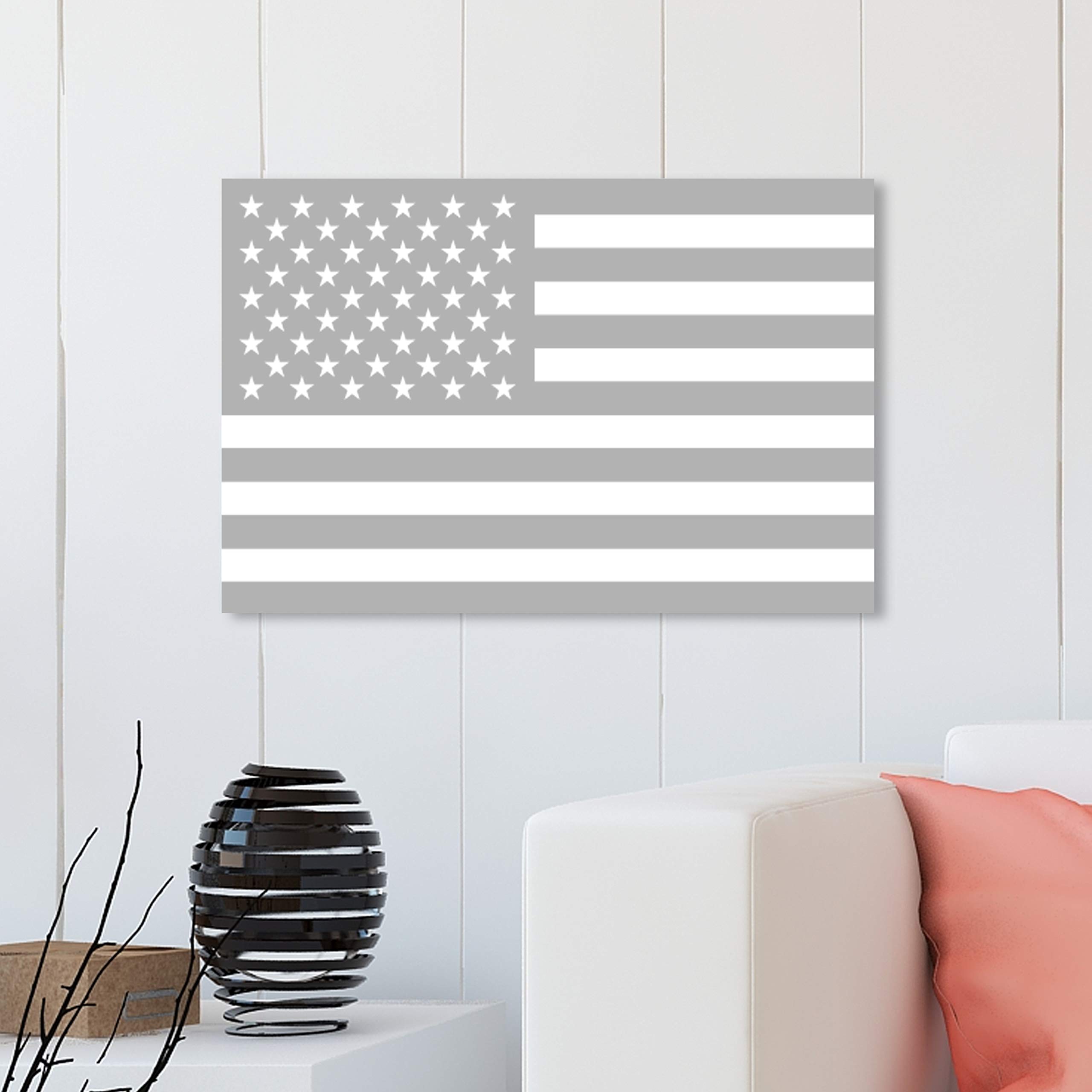 Oliver Gal Artist Co. Patriotic American Flag Wall Art Canvas Print by Tiago Magro - Perfect for Home Decor, Office & Patriotic Gift Giving