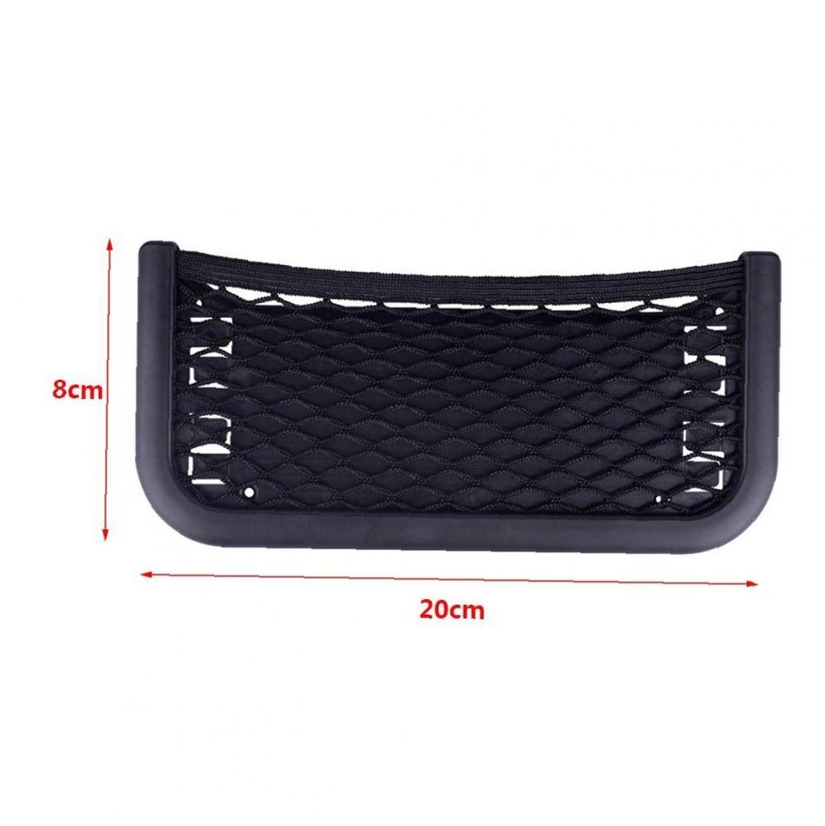 Universal Car Seat Side Storage Bag - Mesh Organizer Pocket for Phone, Keys, Coins & Cards - Perfect for Road Trips & Daily Commutes