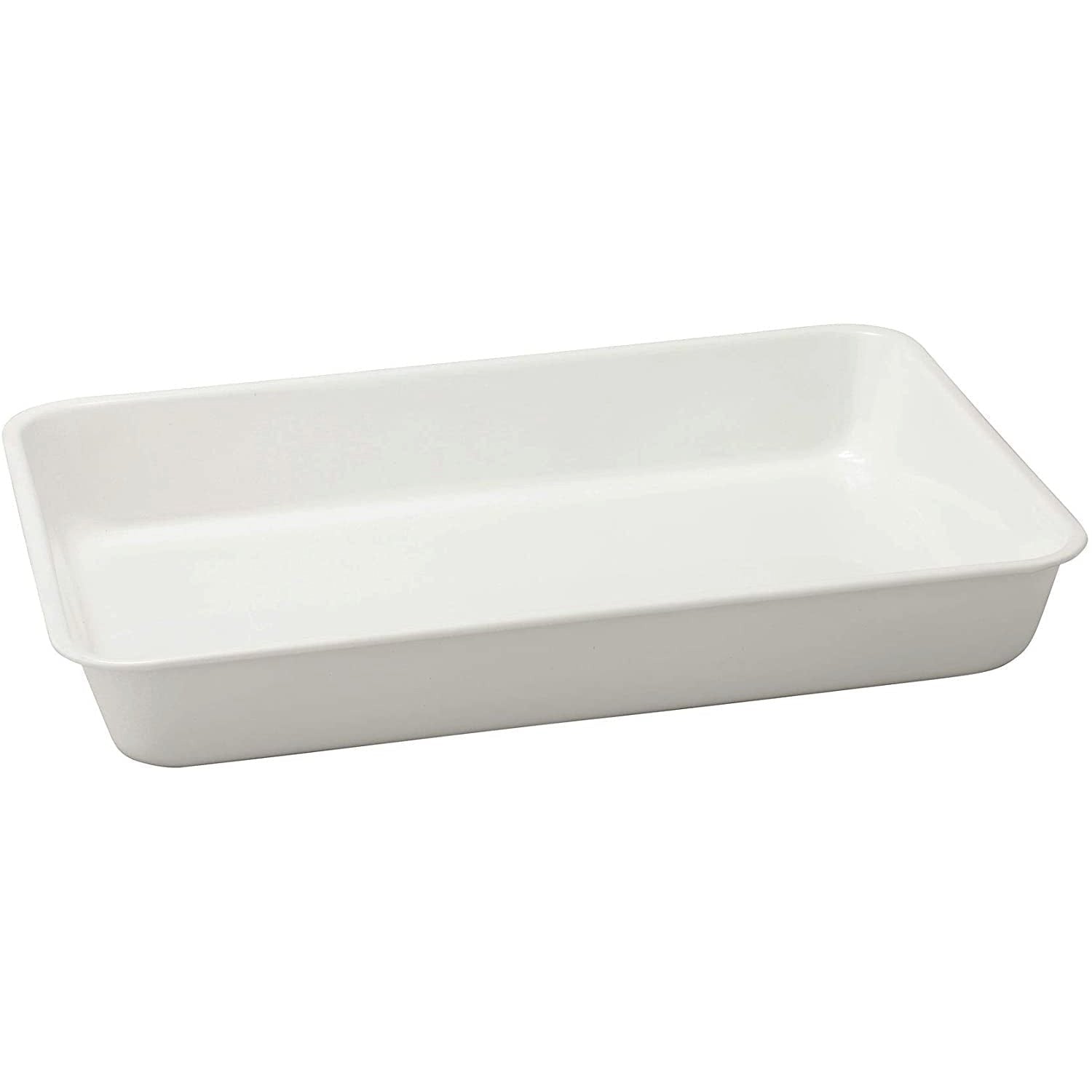 Premium Japanese White Enamel Tray - Noda Horo VA 27W Collection | Elegant Serving Tray for Tea Ceremony, Dessert Display & Home Decor