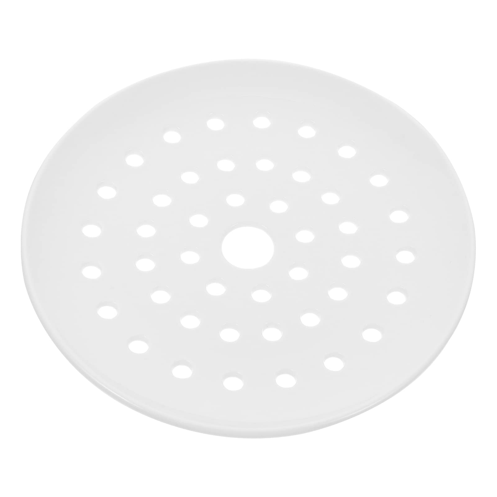 Premium 20cm Ceramic Steamer Plate with Holes - Porcelain Dumpling & Seafood Steamer Tray for Healthy Cooking | Perfect for Steaming Buns, Vegetables & Asian Cuisine at Home