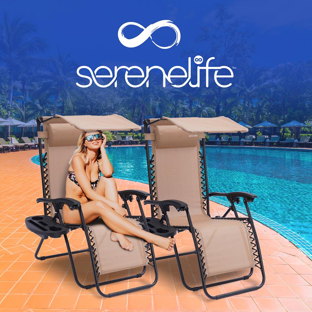 Premium Adjustable Zero Gravity Recliner Chair Set - Outdoor Patio Lounge Chair for Relaxing, Backyard, Poolside & Beach Use