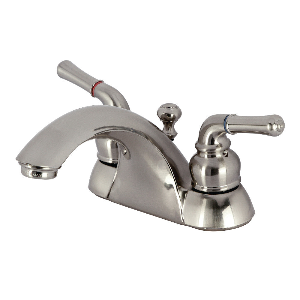 Kingston Brass KB2628 4-Inch Centerset Bathroom Faucet - Chrome Finish, Single Handle, Water-Saving Design for Bathroom Sink, Perfect for Modern Home & Commercial Use