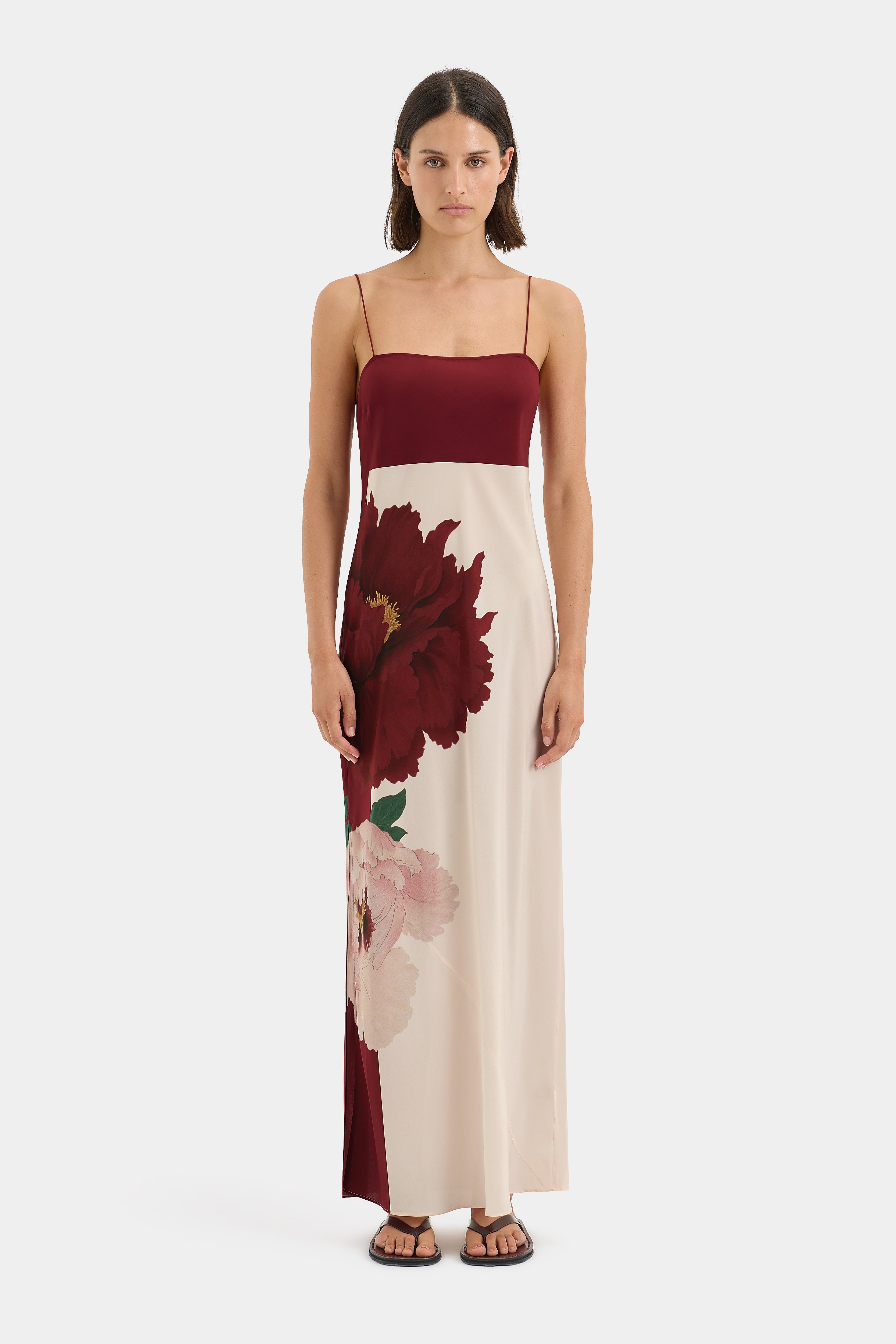 Florian Slip Dress - Elegant Satin Nightgown for Women, Comfortable Sleepwear & Loungewear - Perfect for Bedtime, Relaxing at Home, and Special Occasions