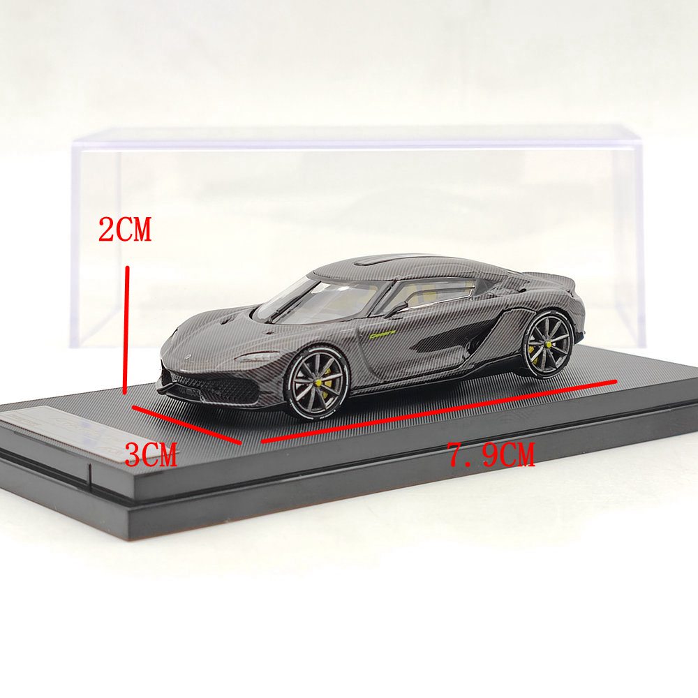 1:64 Koenigsegg Gemera Hybrid Supercar Diecast Model - Carbon Fiber Double Door, High-End Simulation Collectible Toy - Perfect for Car Enthusiasts & Gift Giving
