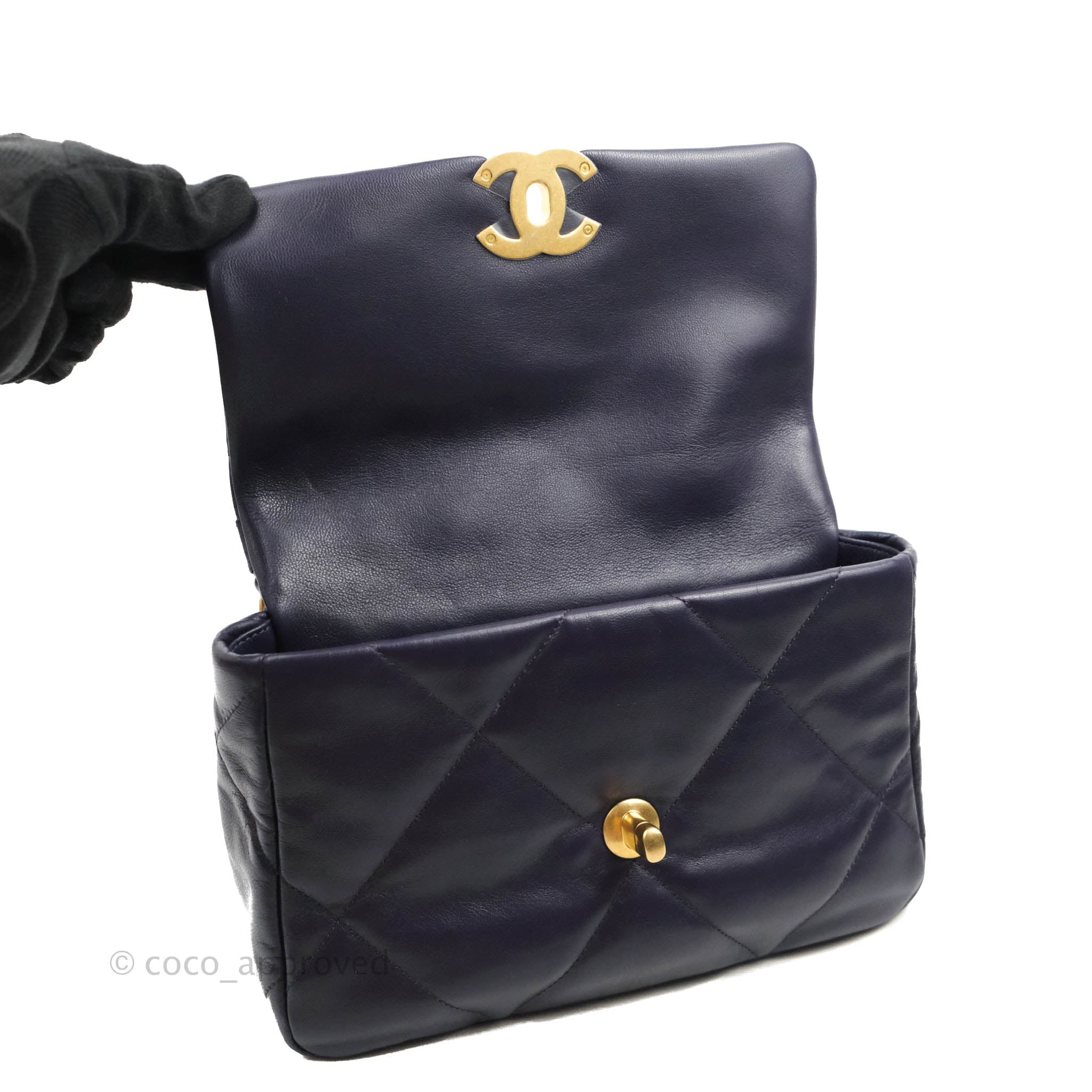Chanel 19 Small Handbag Dark Purple Mixed Hardware - Luxury Designer Crossbody Bag for Women | Perfect for Evening Events, Date Nights & Special Occasions